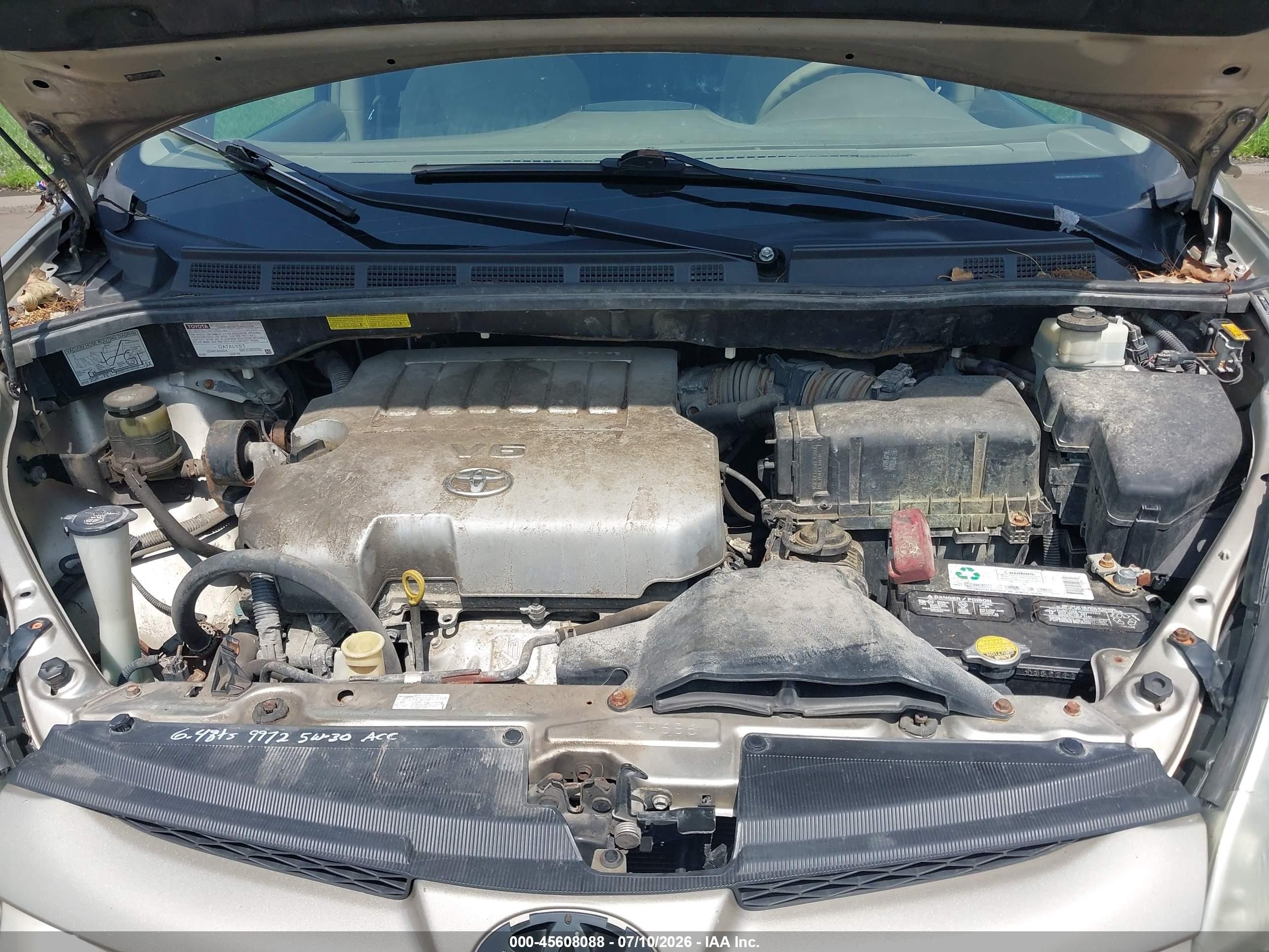 2007 Toyota Sienna Le Золотой vin: 5TDZK23C17S002124