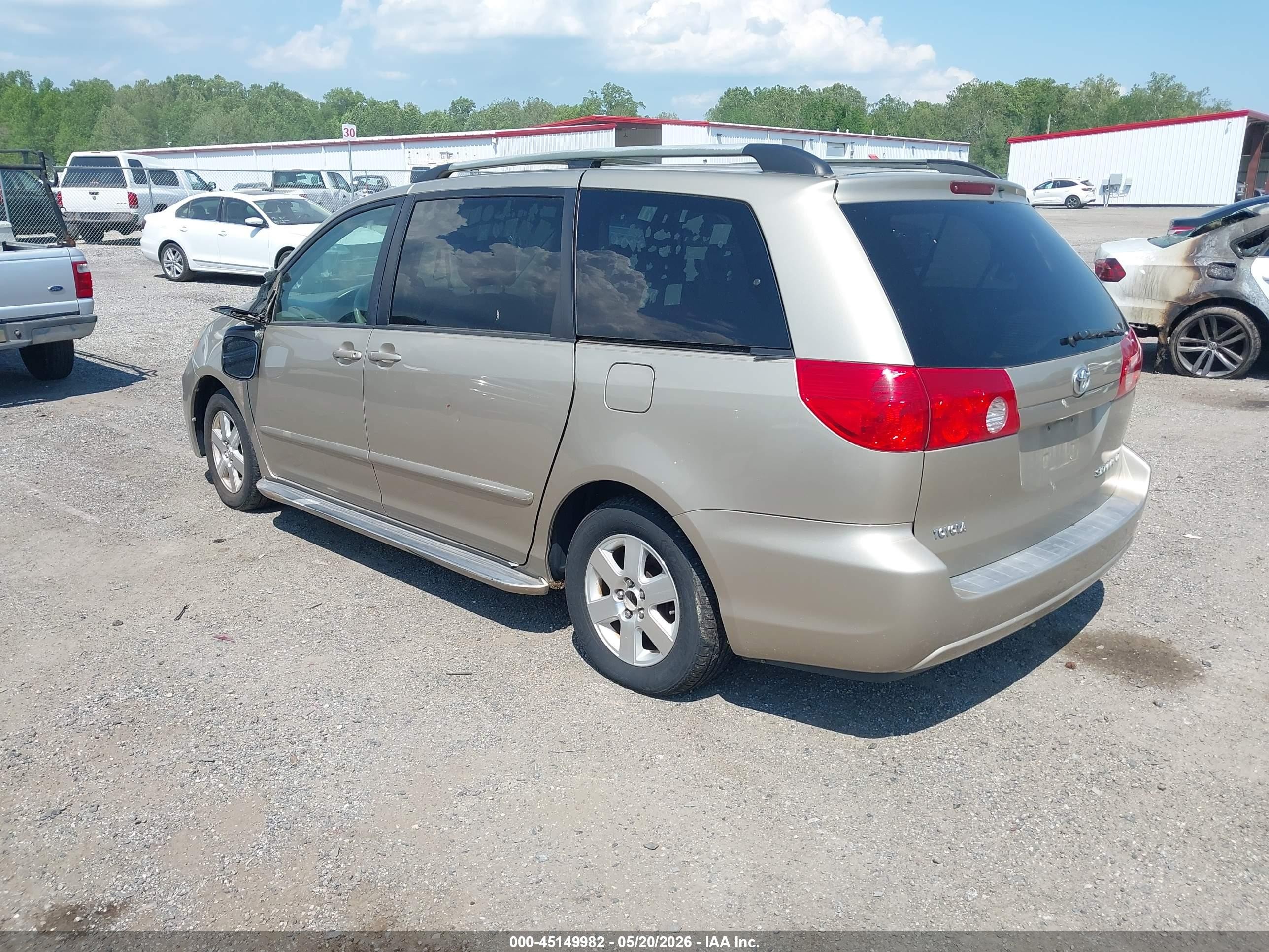 2007 Toyota Sienna Le Gold vin: 5TDZK23C17S002916