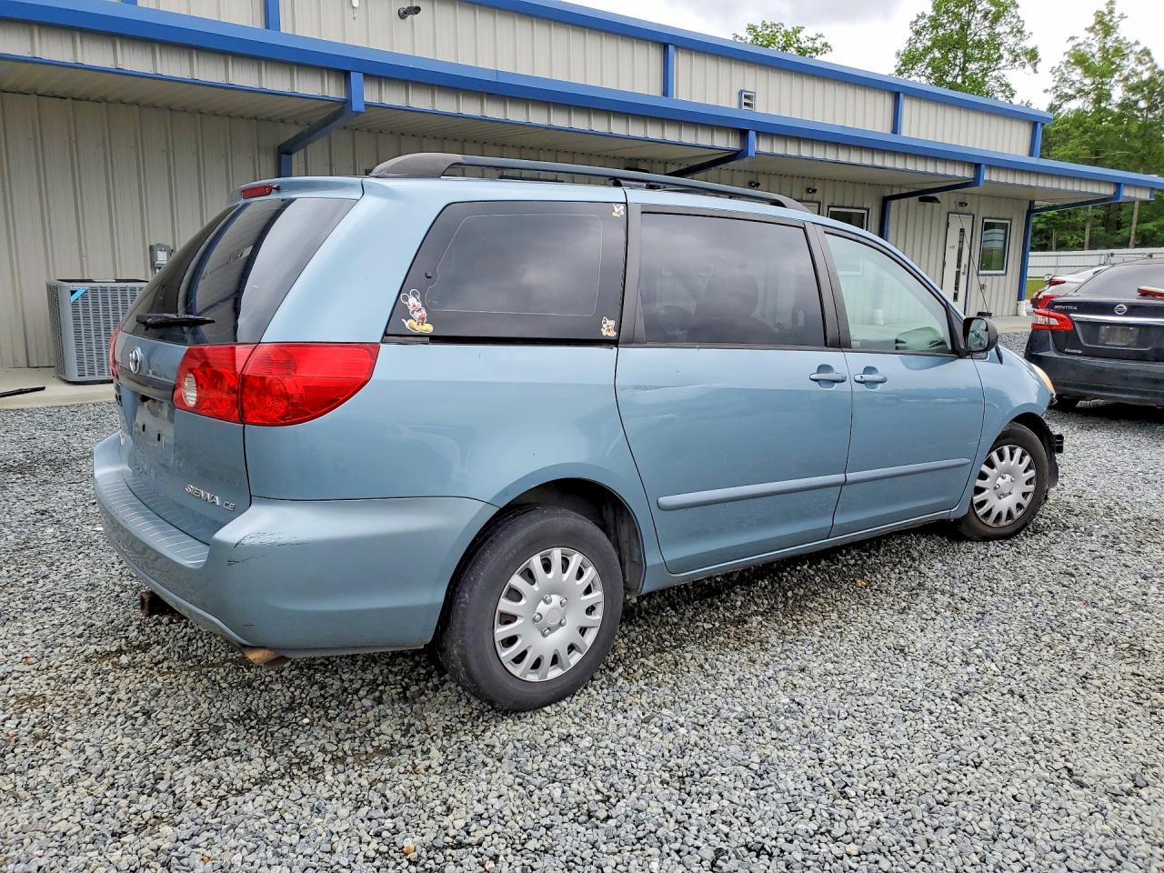 2007 Toyota Sienna Ce 7-passenger Blue vin: 5TDZK23C17S014418