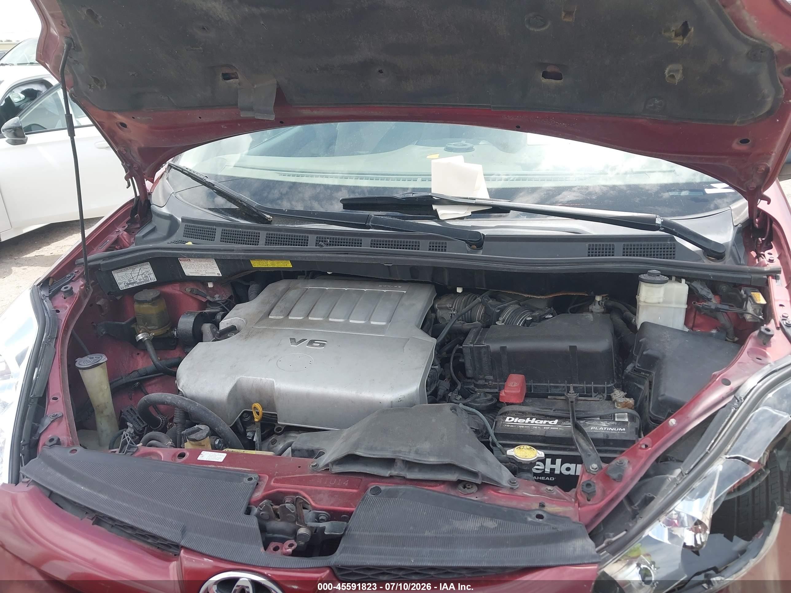 2007 Toyota Sienna Le Maroon vin: 5TDZK23C17S058273