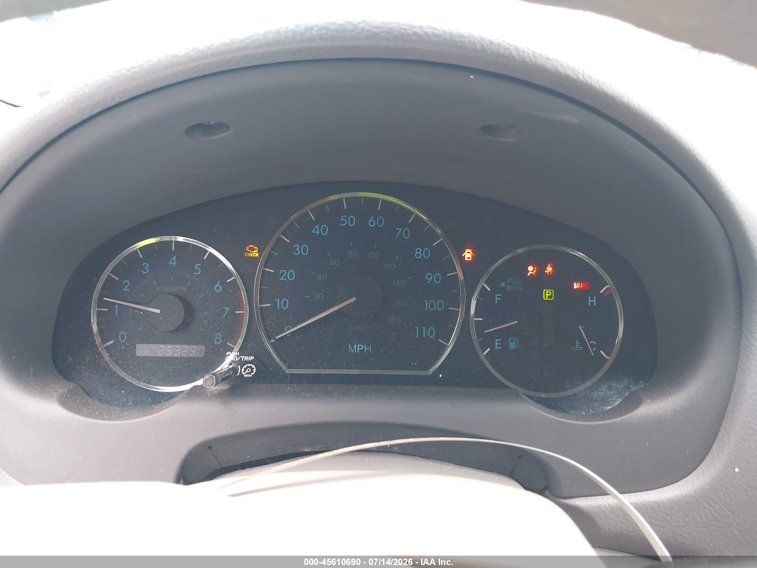 2007 Toyota Sienna Le Light Blue vin: 5TDZK23C17S073727