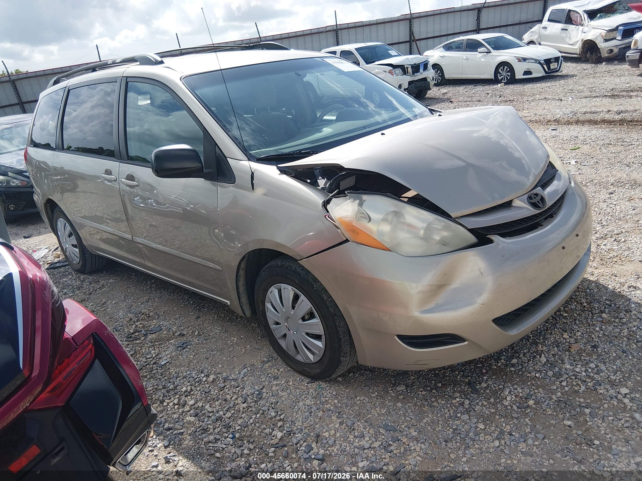 2007 Toyota Sienna Le Gold vin: 5TDZK23C17S074747