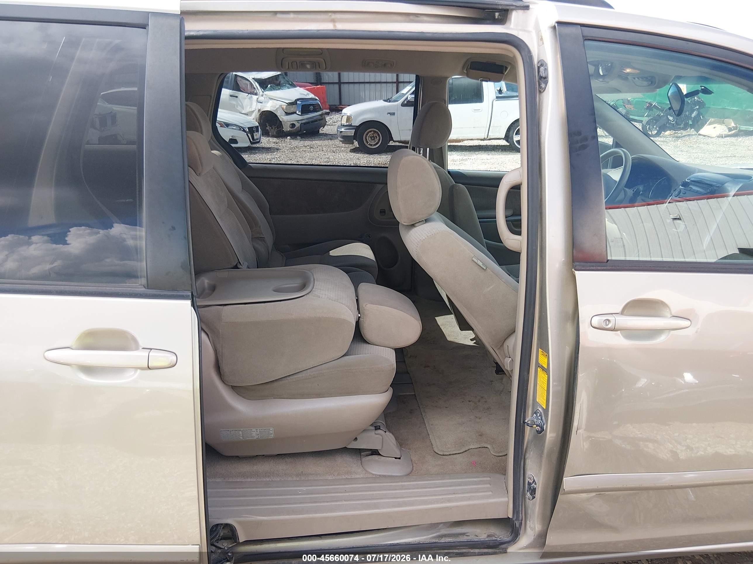2007 Toyota Sienna Le Золотой vin: 5TDZK23C17S074747