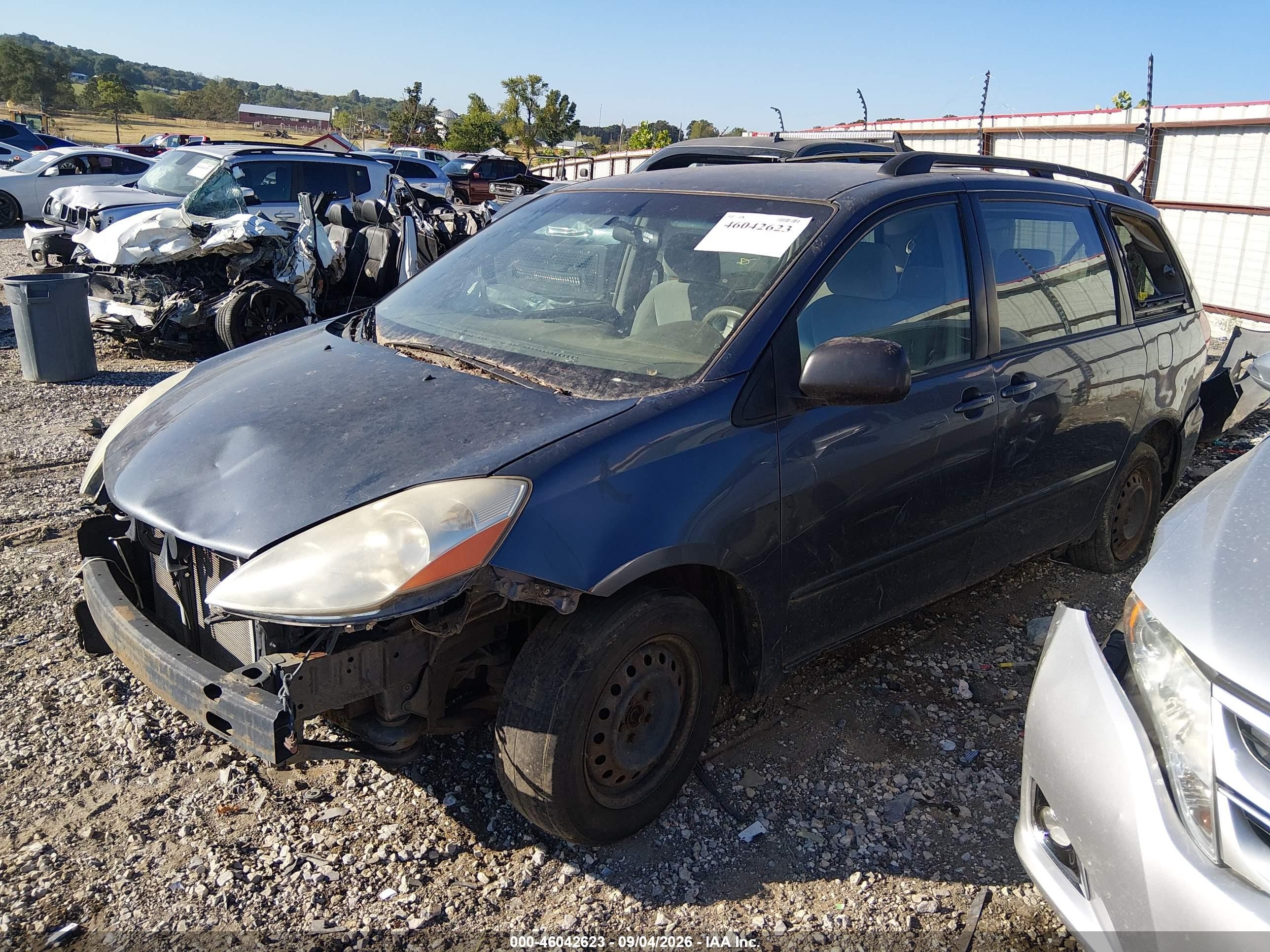 2008 Toyota Sienna Ce Dark Blue vin: 5TDZK23C18S112947