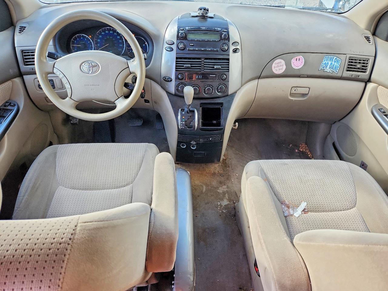2008 Toyota Sienna Le 8-passenger White vin: 5TDZK23C18S178382