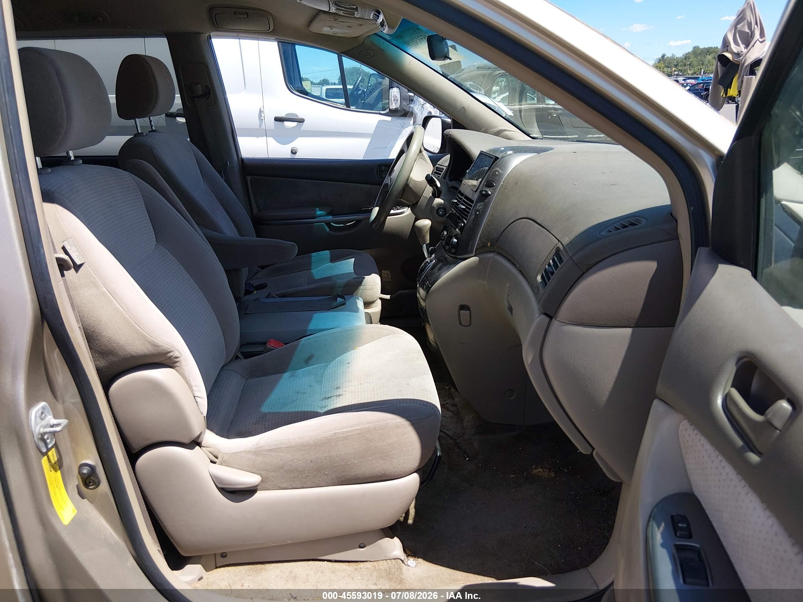 2008 Toyota Sienna Le Gold vin: 5TDZK23C18S199653