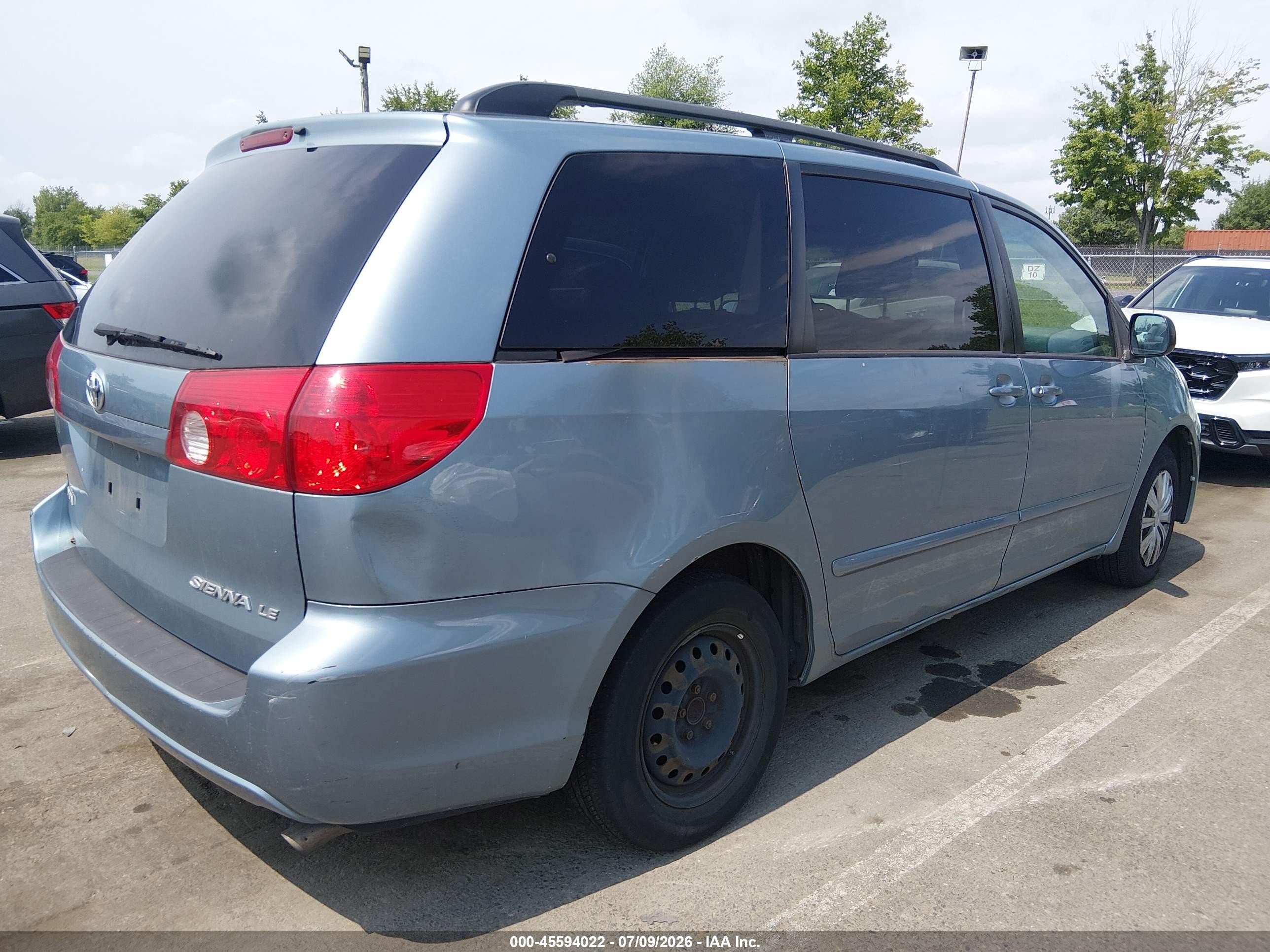 2009 Toyota Sienna Le Blue vin: 5TDZK23C19S276345