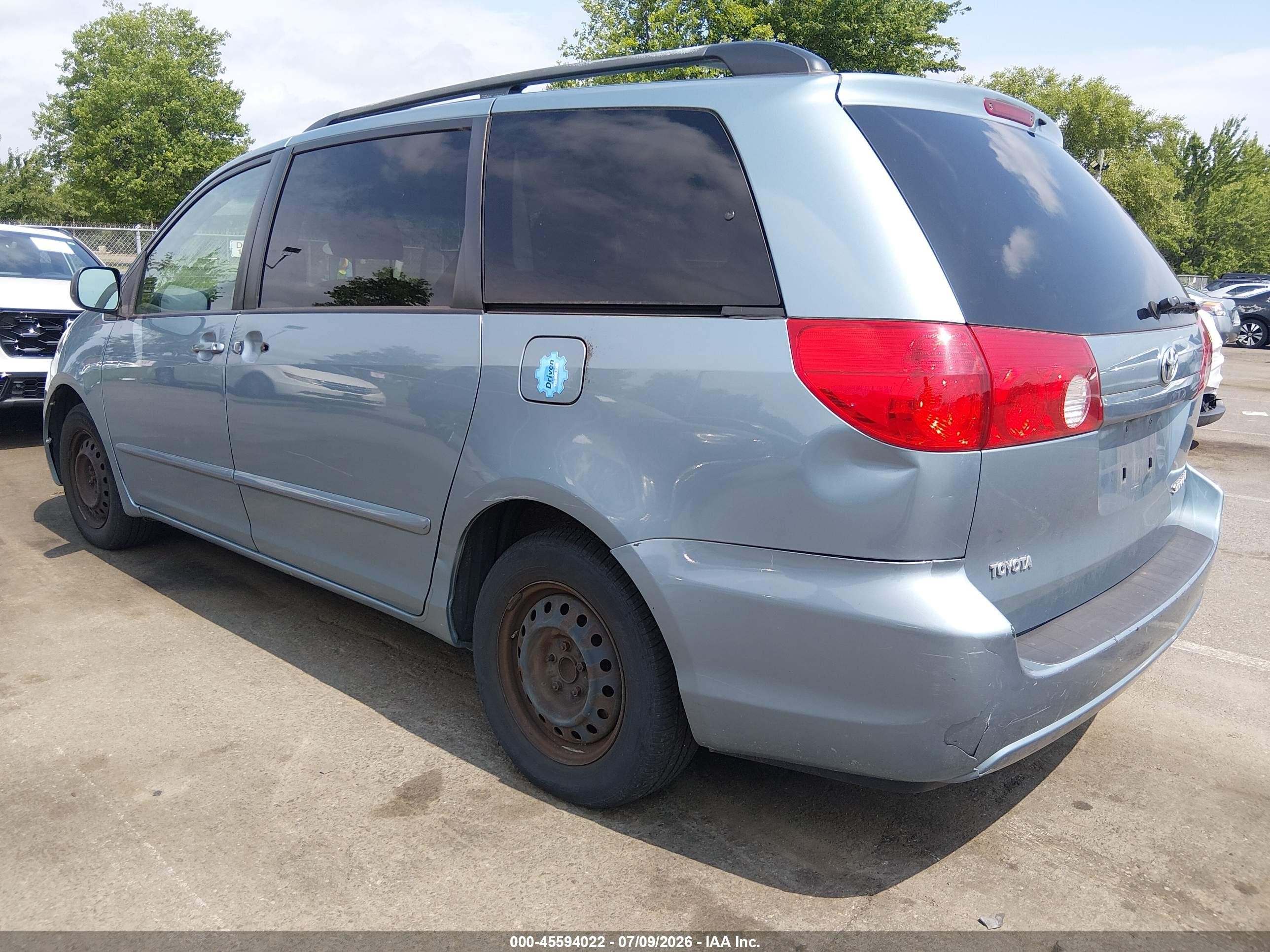 2009 Toyota Sienna Le Blue vin: 5TDZK23C19S276345