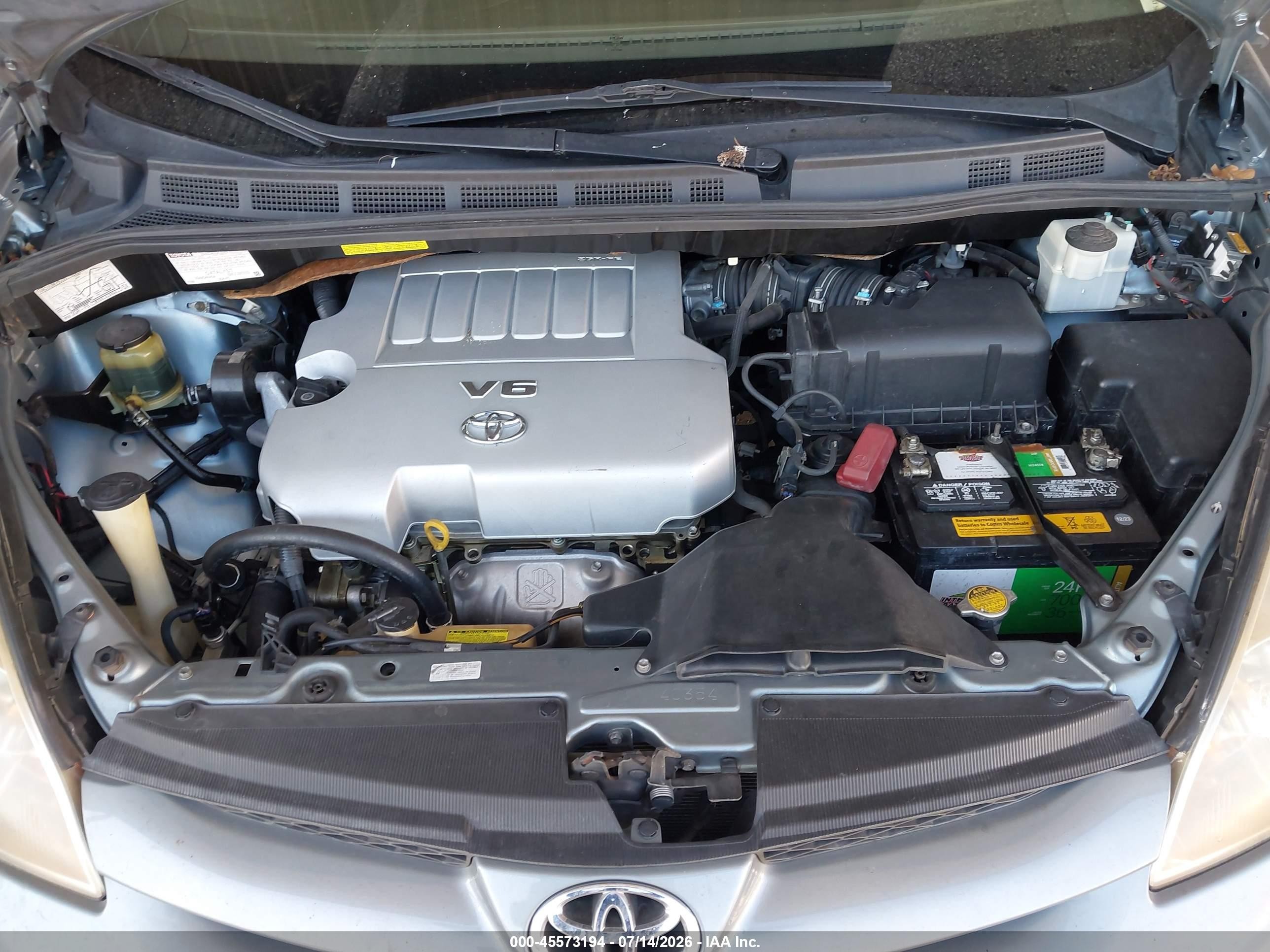 2007 Toyota Sienna Le Light Blue vin: 5TDZK23C27S002732
