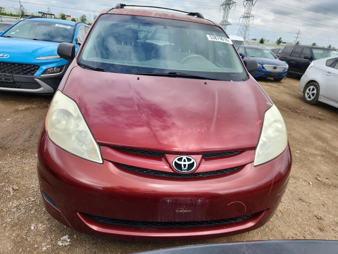 2007 Toyota Sienna Le 7-passenger Burgundy vin: 5TDZK23C27S003069