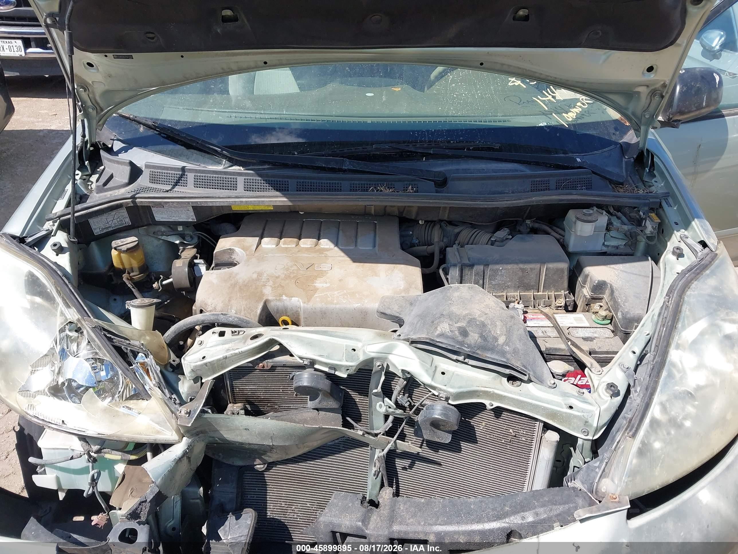 2007 Toyota Sienna Le Серебряный vin: 5TDZK23C27S011768