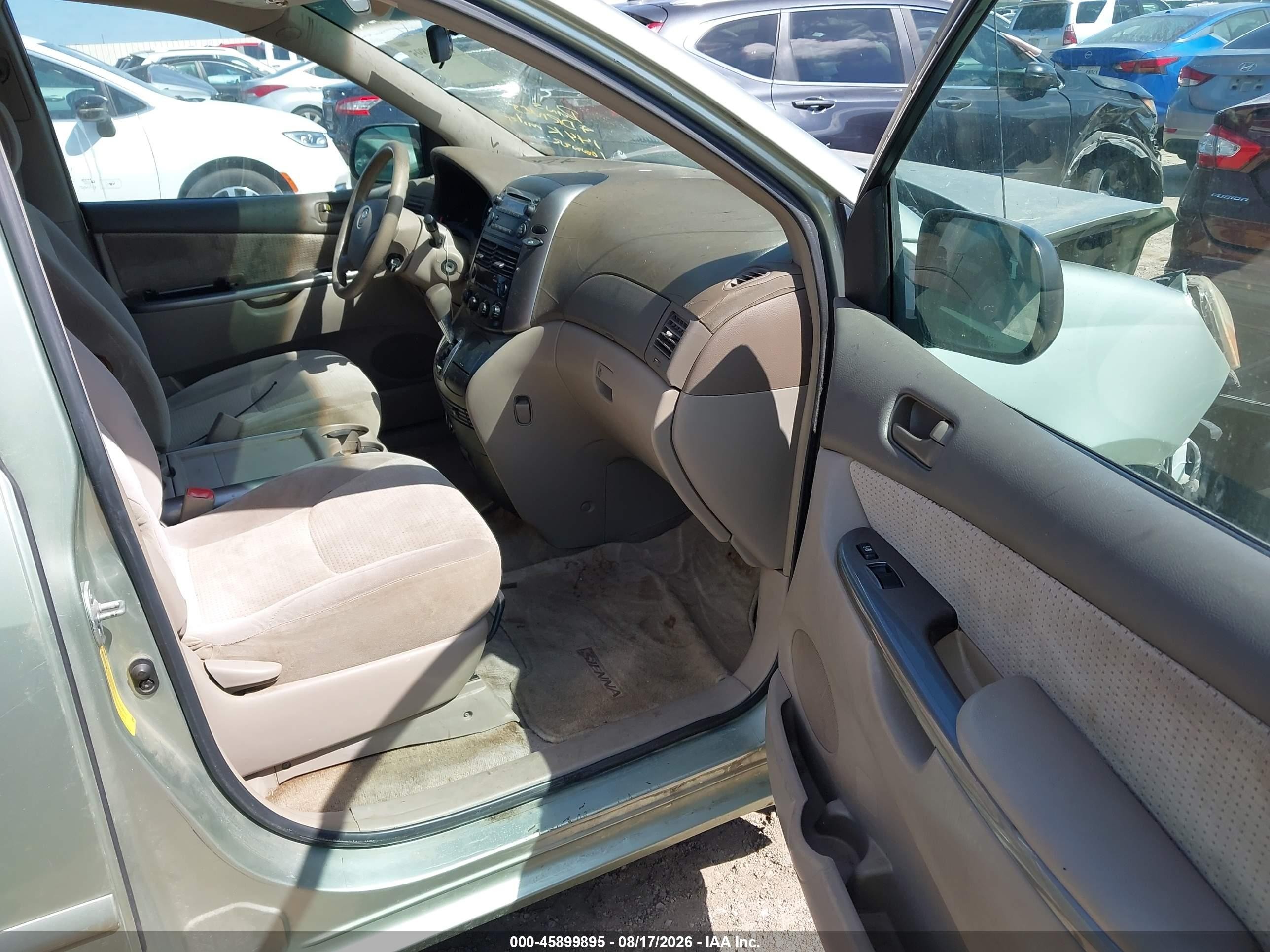 2007 Toyota Sienna Le Серебряный vin: 5TDZK23C27S011768