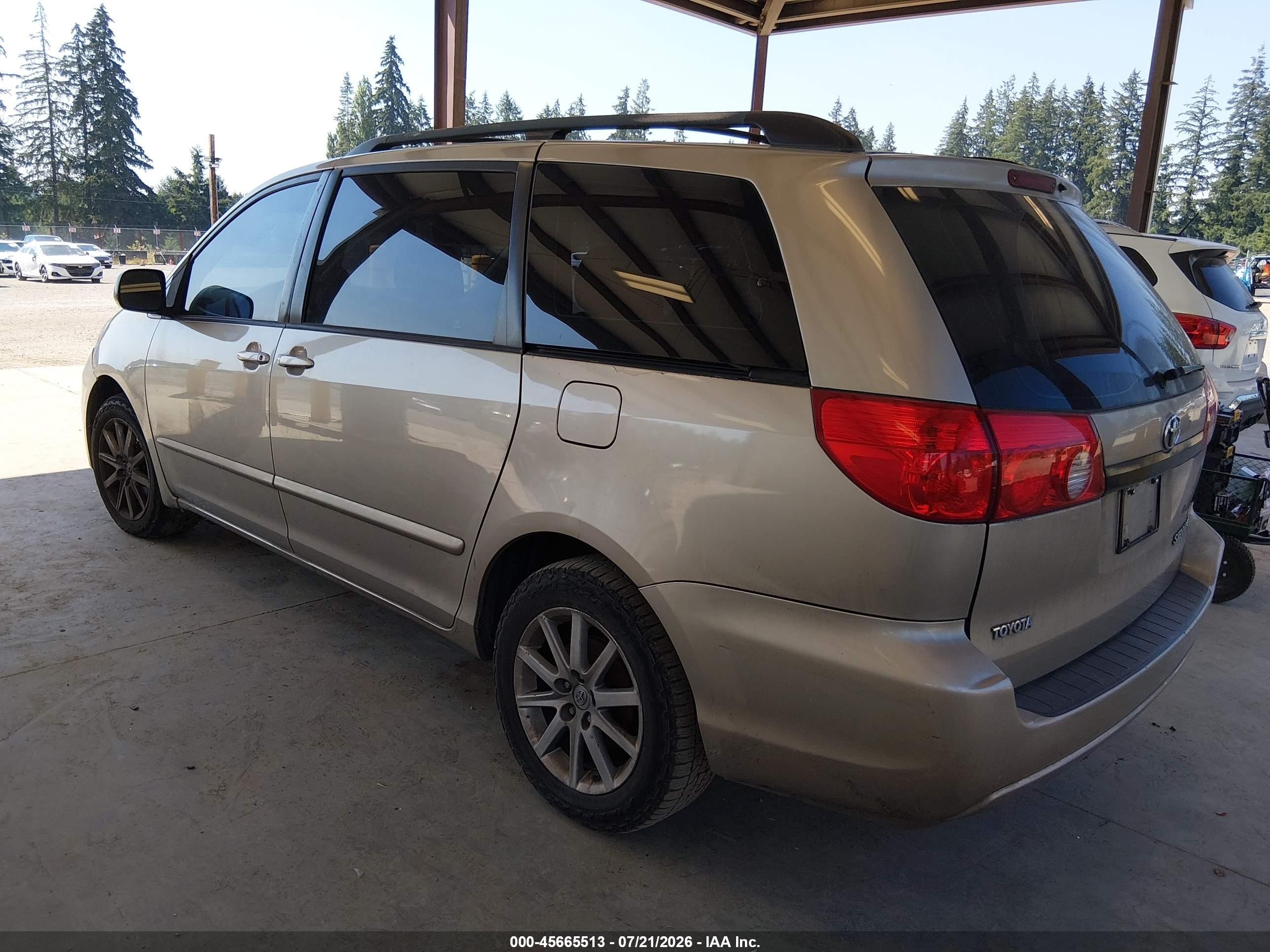 2007 Toyota Sienna Ce Brown vin: 5TDZK23C27S032717