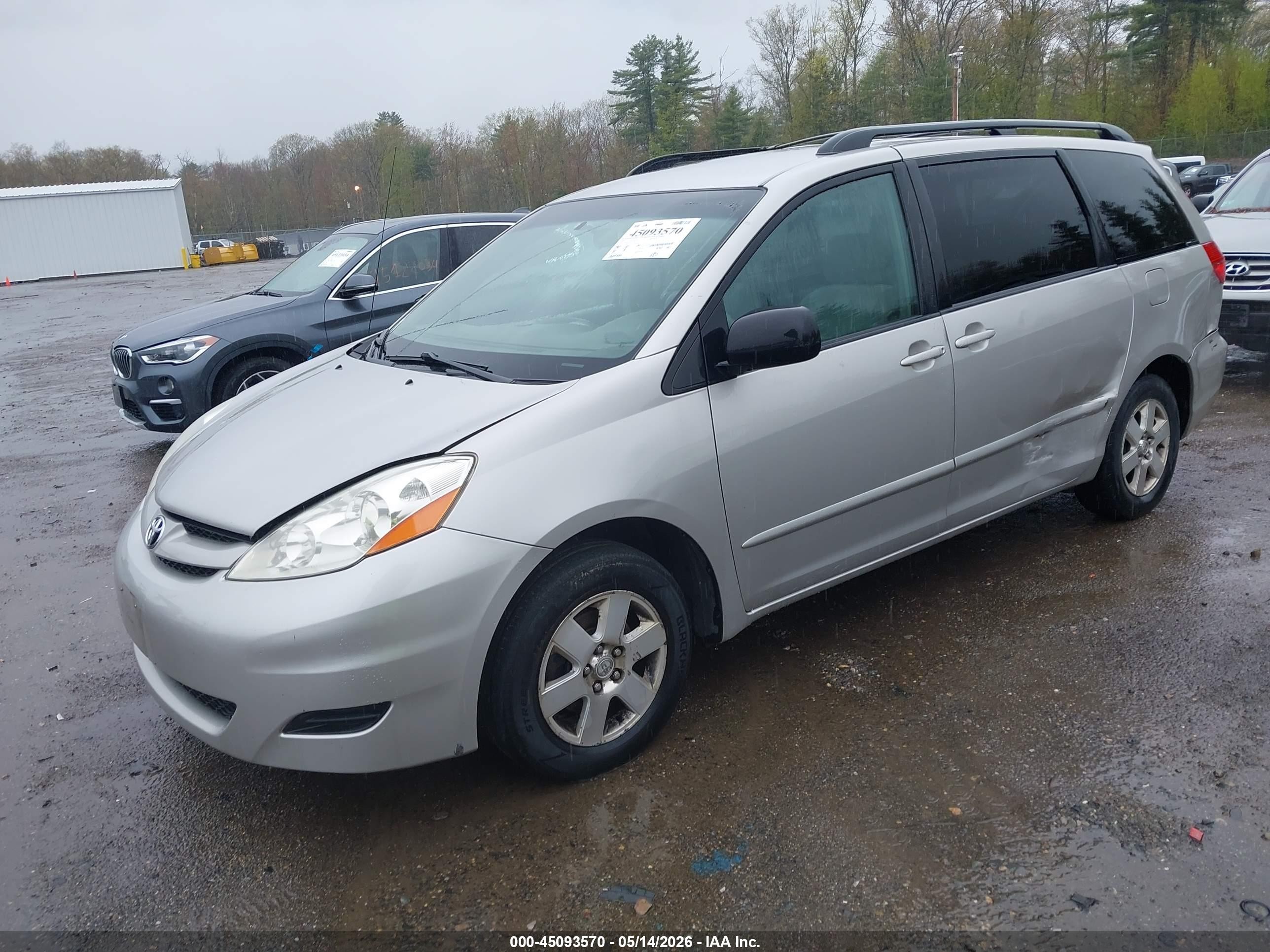 2008 Toyota Sienna Le Silver vin: 5TDZK23C28S113962
