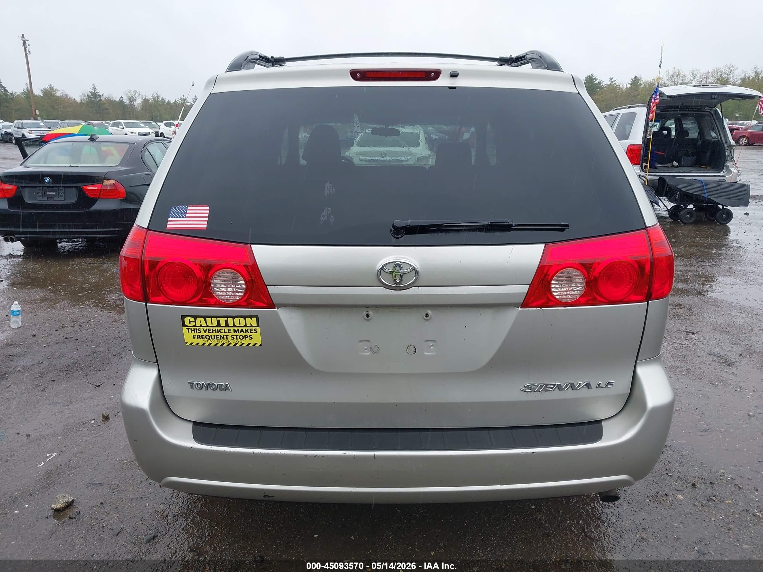2008 Toyota Sienna Le Silver vin: 5TDZK23C28S113962