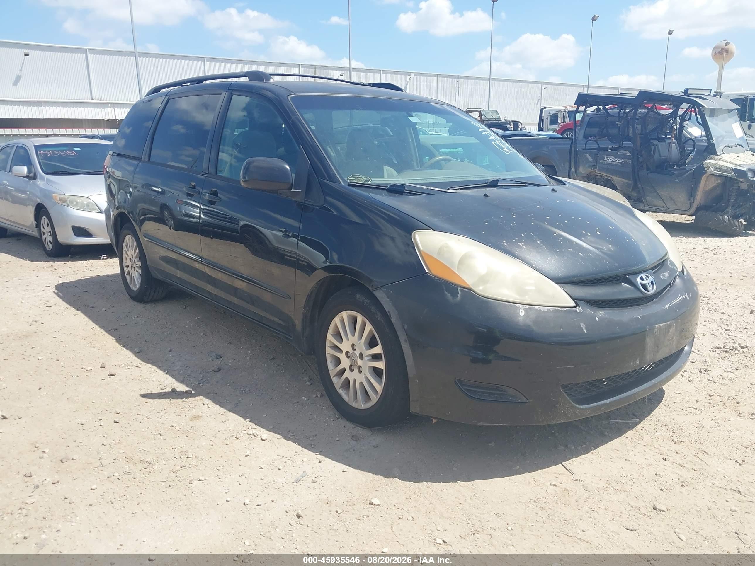 2008 Toyota Sienna Le Черный vin: 5TDZK23C28S123648