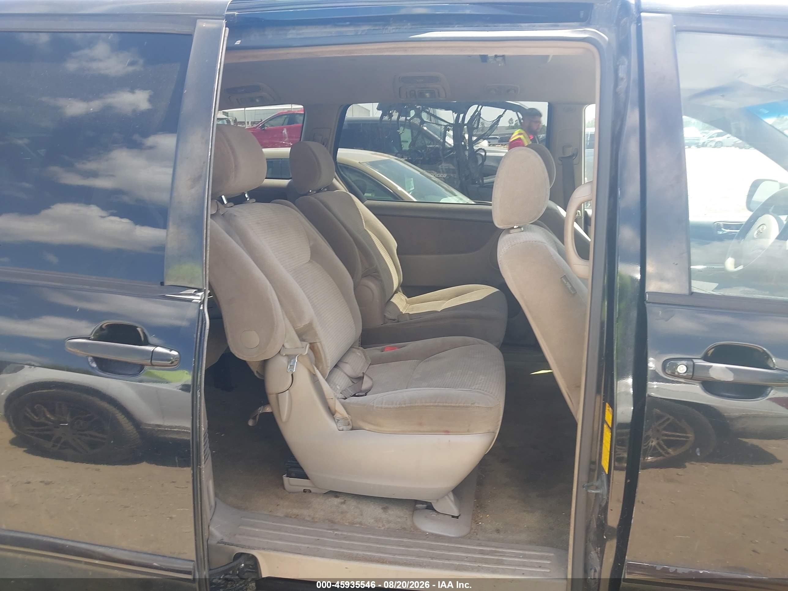 2008 Toyota Sienna Le Черный vin: 5TDZK23C28S123648