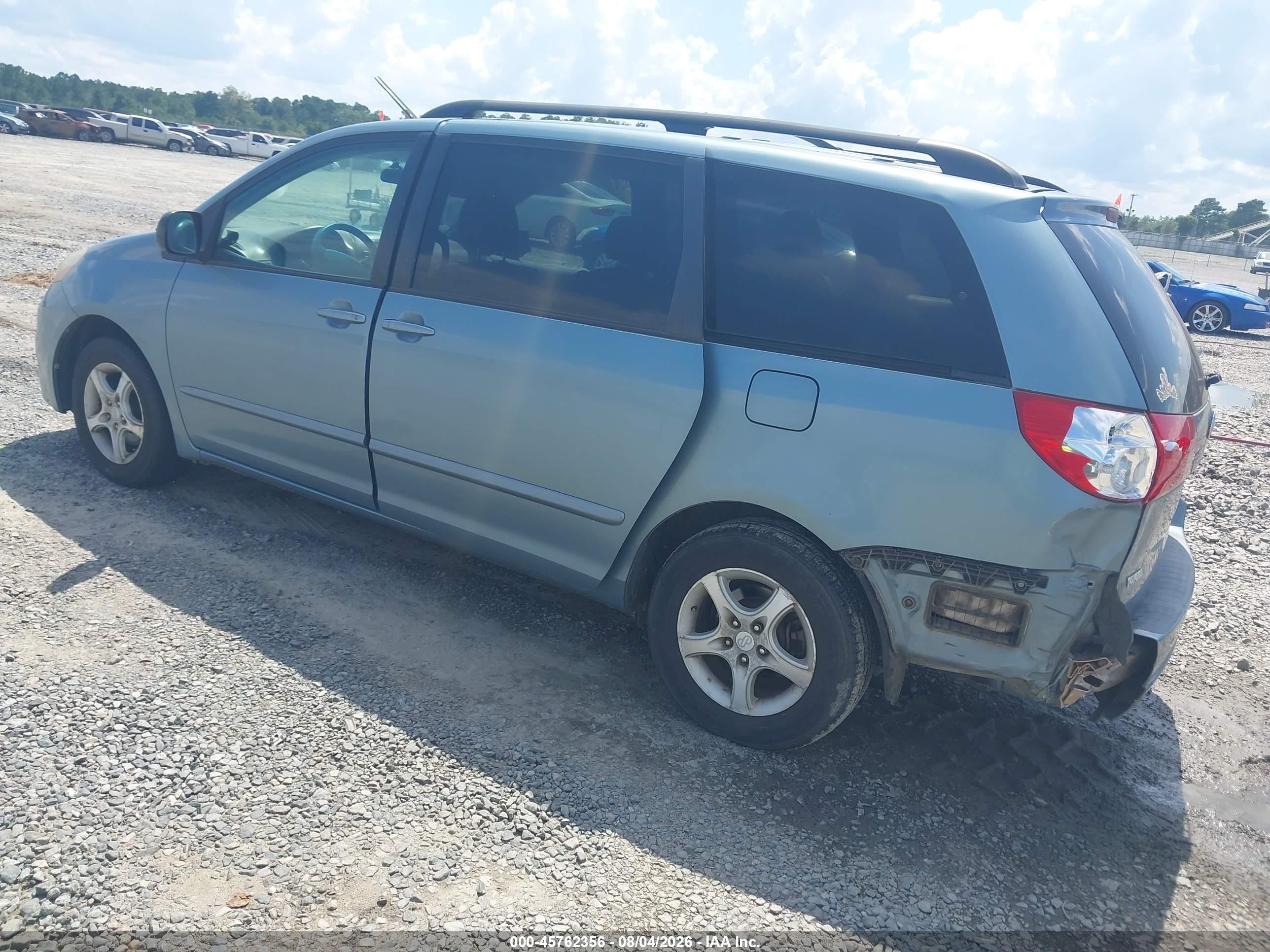 2008 Toyota Sienna Le Light Blue vin: 5TDZK23C28S148680