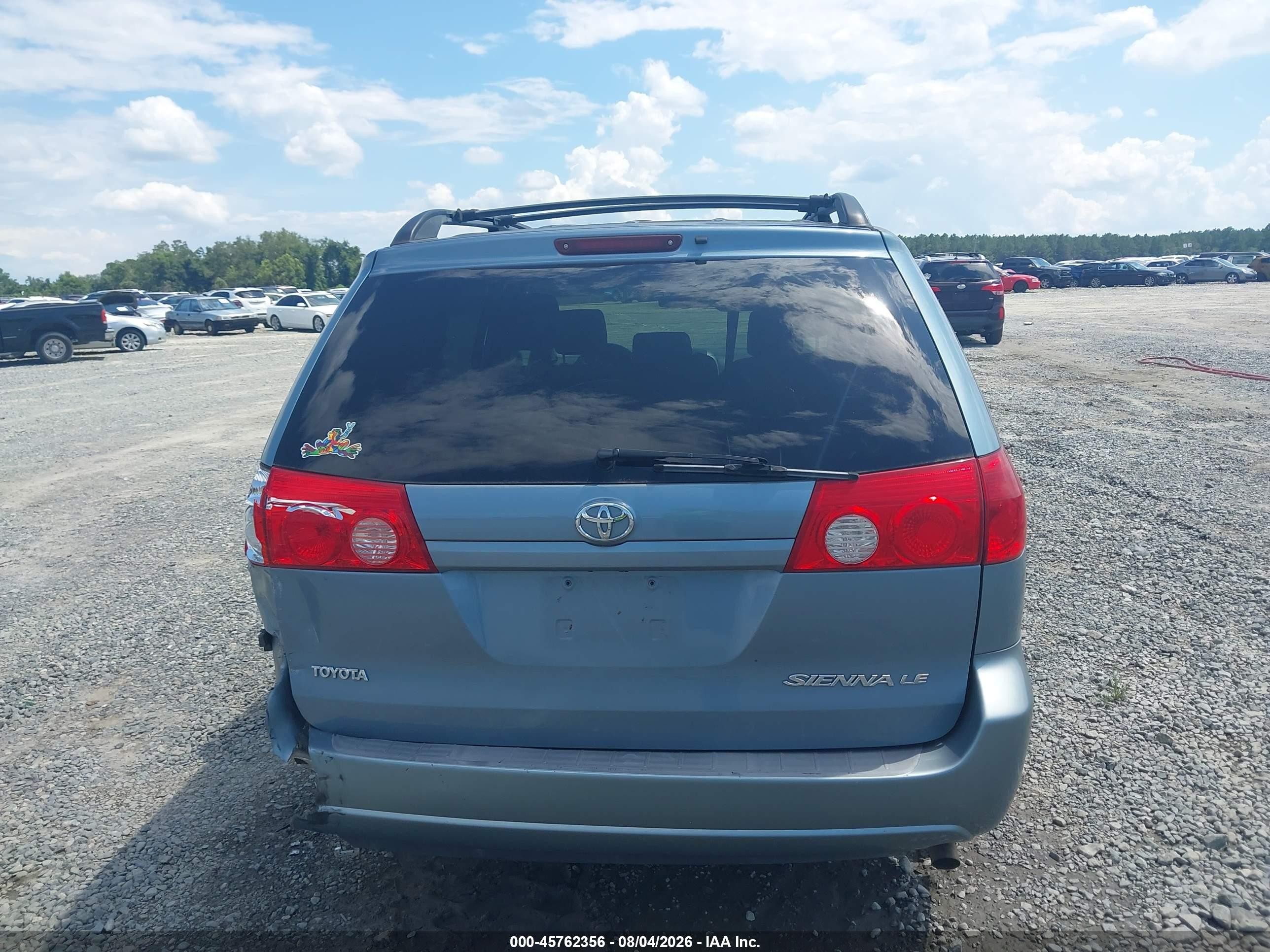 2008 Toyota Sienna Le Light Blue vin: 5TDZK23C28S148680