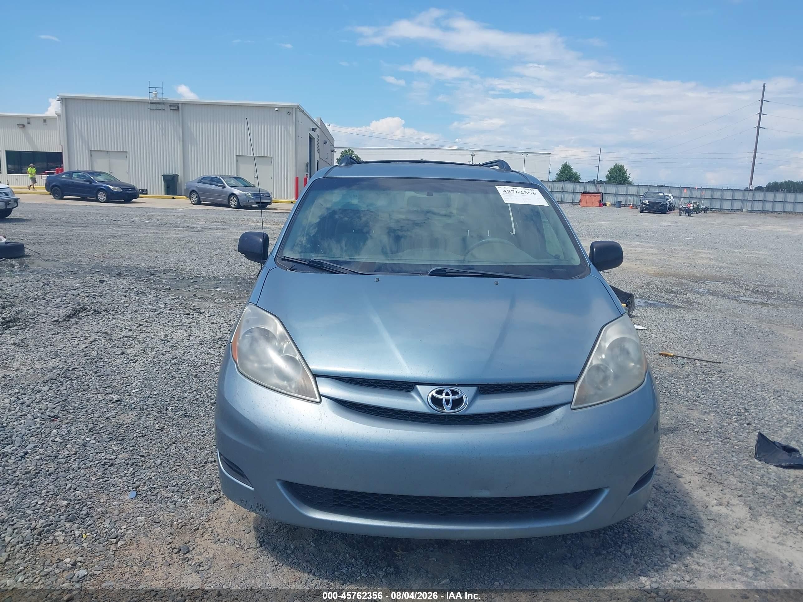 2008 Toyota Sienna Le Light Blue vin: 5TDZK23C28S148680