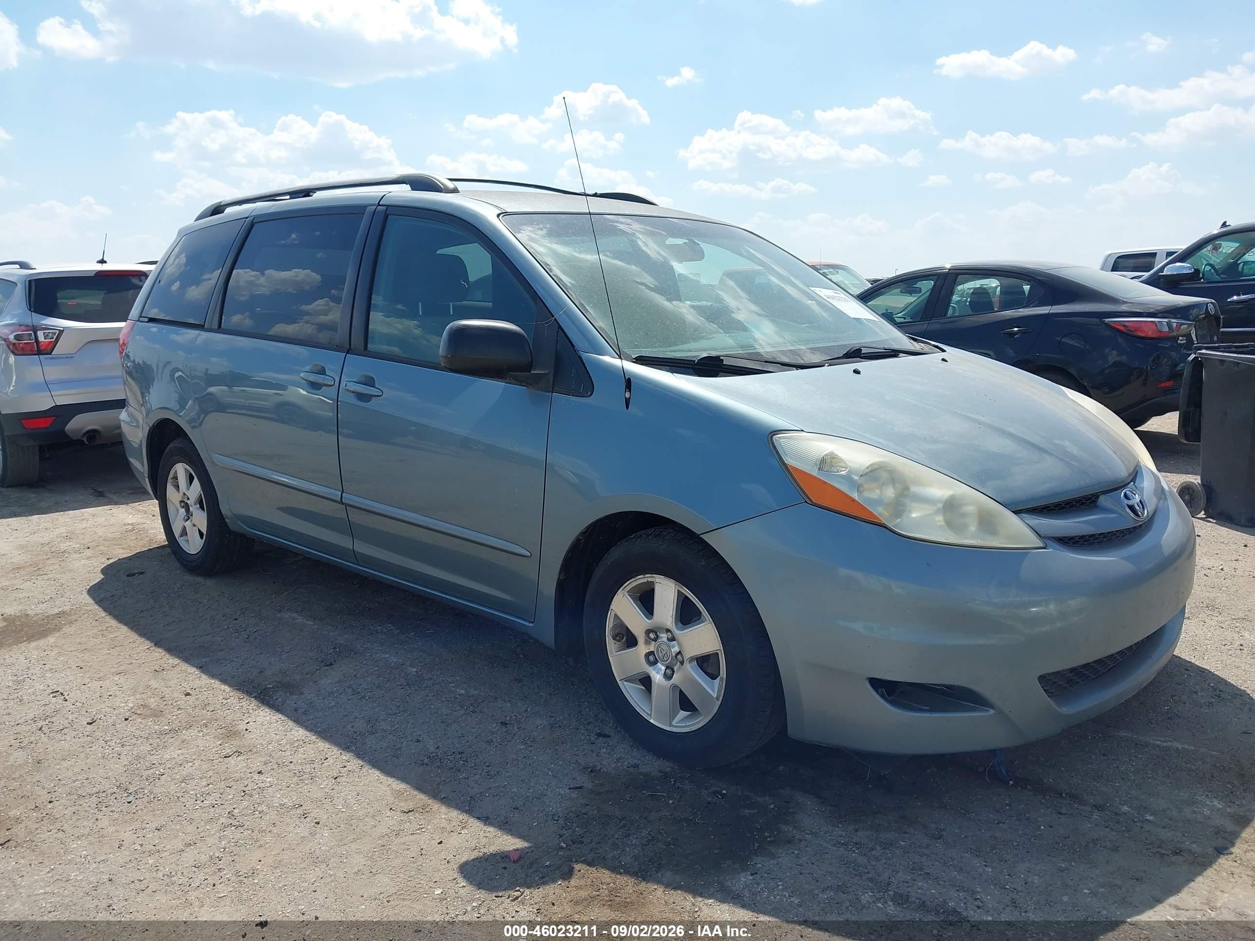 2008 Toyota Sienna Le Blue vin: 5TDZK23C28S170579