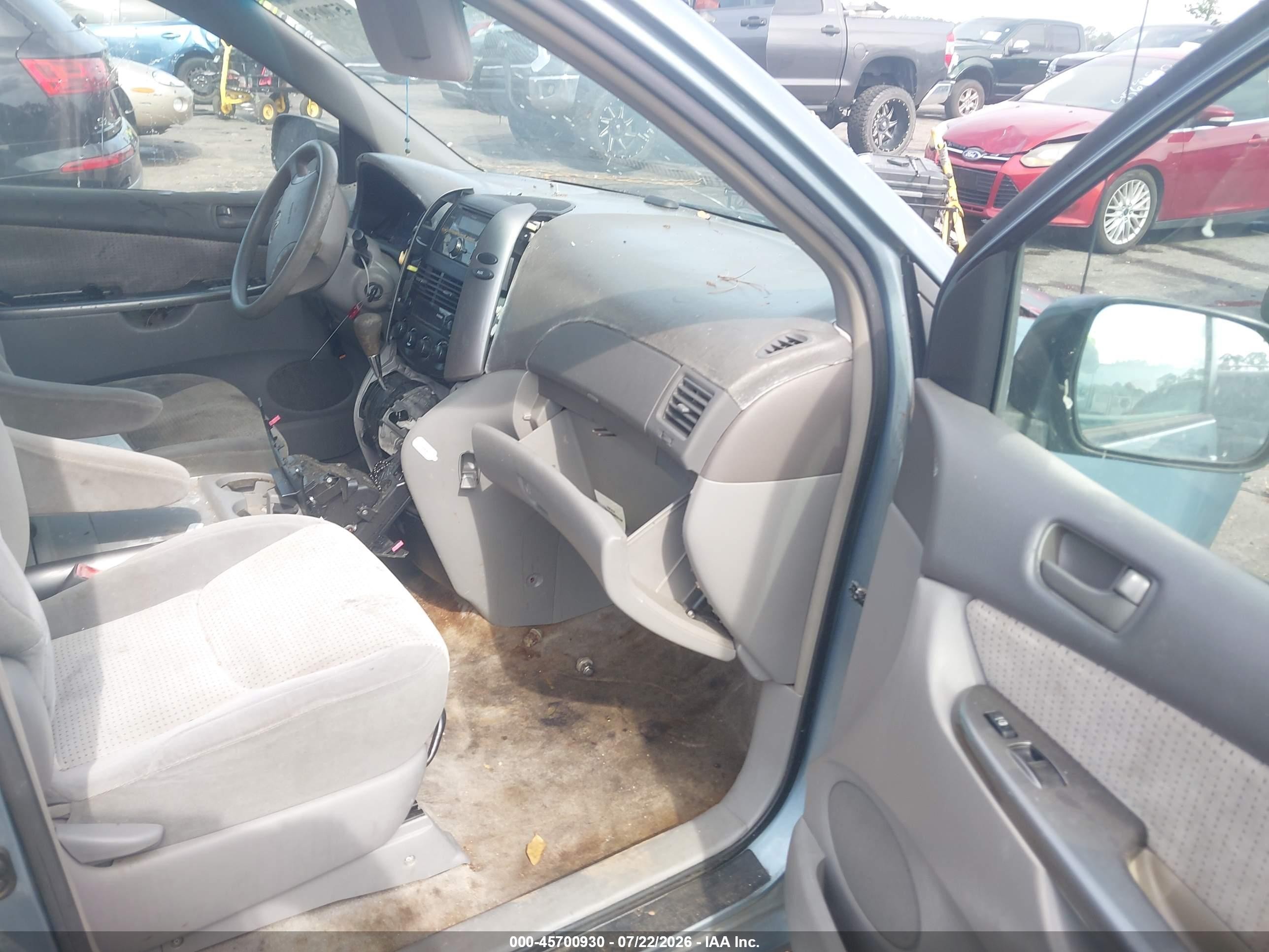 2008 Toyota Sienna Le Blue vin: 5TDZK23C28S203595