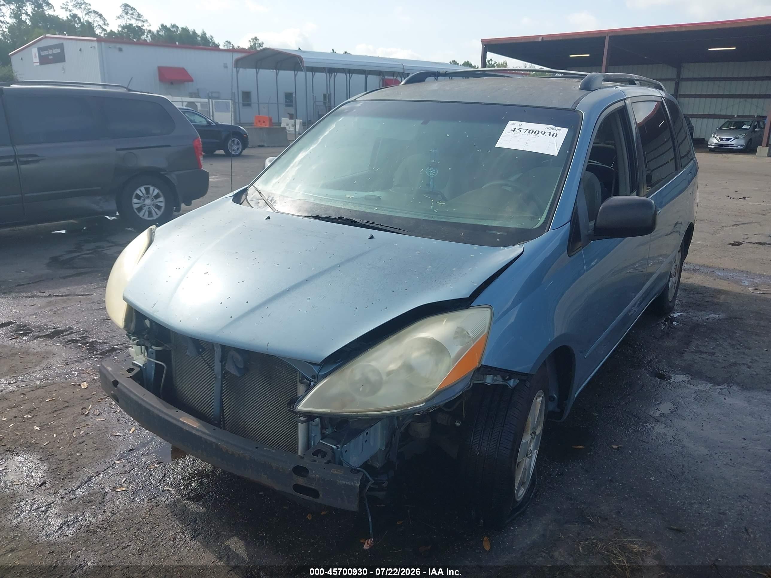 2008 Toyota Sienna Le Blue vin: 5TDZK23C28S203595