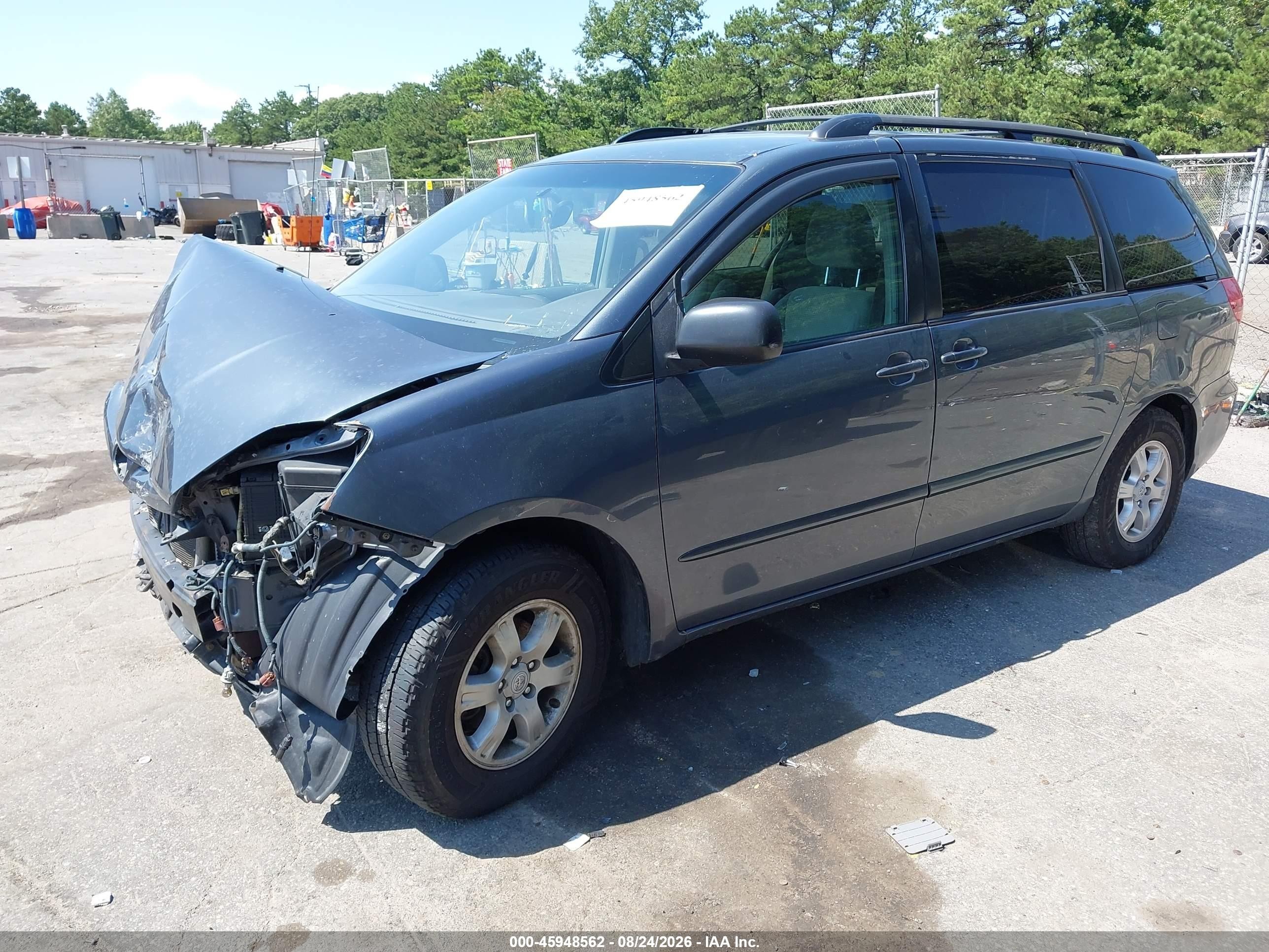 2009 Toyota Sienna Le Серый vin: 5TDZK23C29S245153