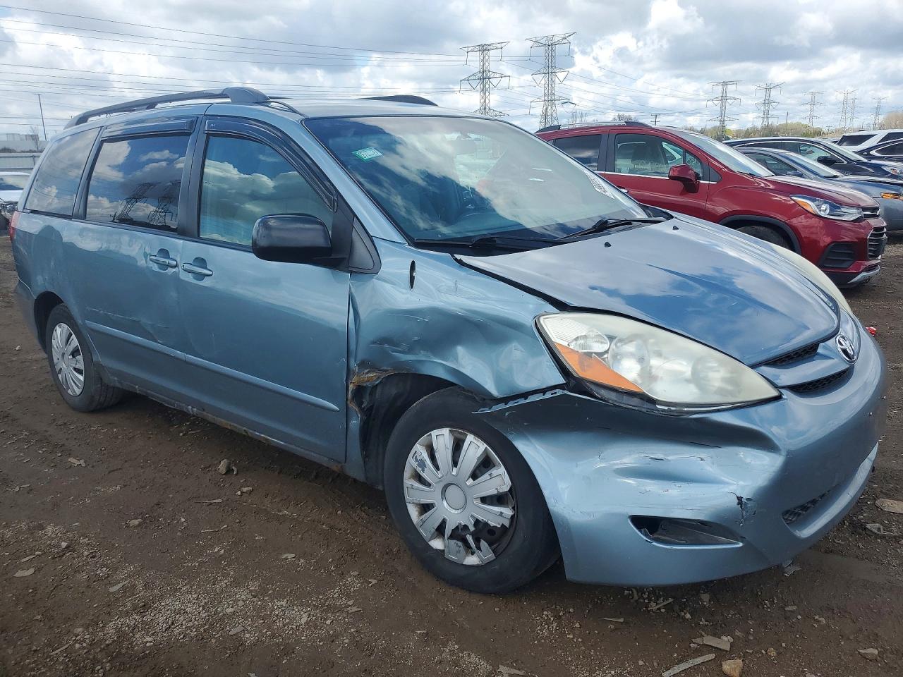 2009 Toyota Sienna Le 8-passenger Синий vin: 5TDZK23C29S276161