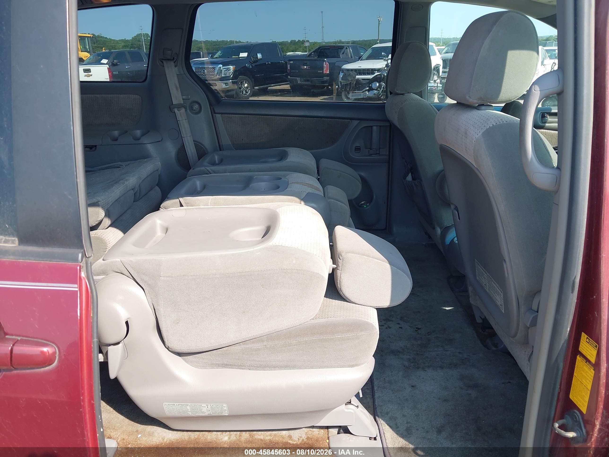 2007 Toyota Sienna Le Burgundy vin: 5TDZK23C37S014937