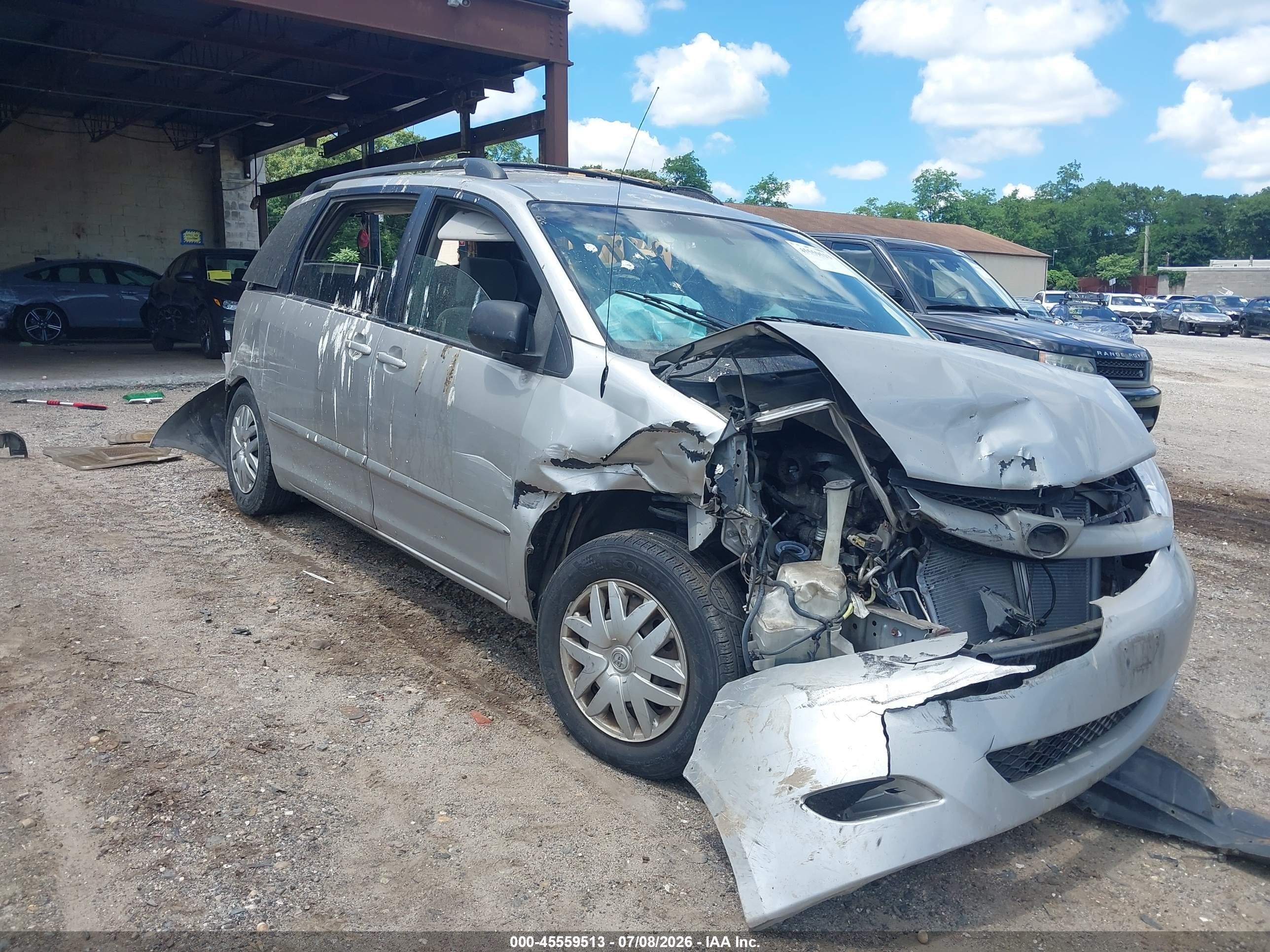 2007 Toyota Sienna Le Бежевый vin: 5TDZK23C37S055911