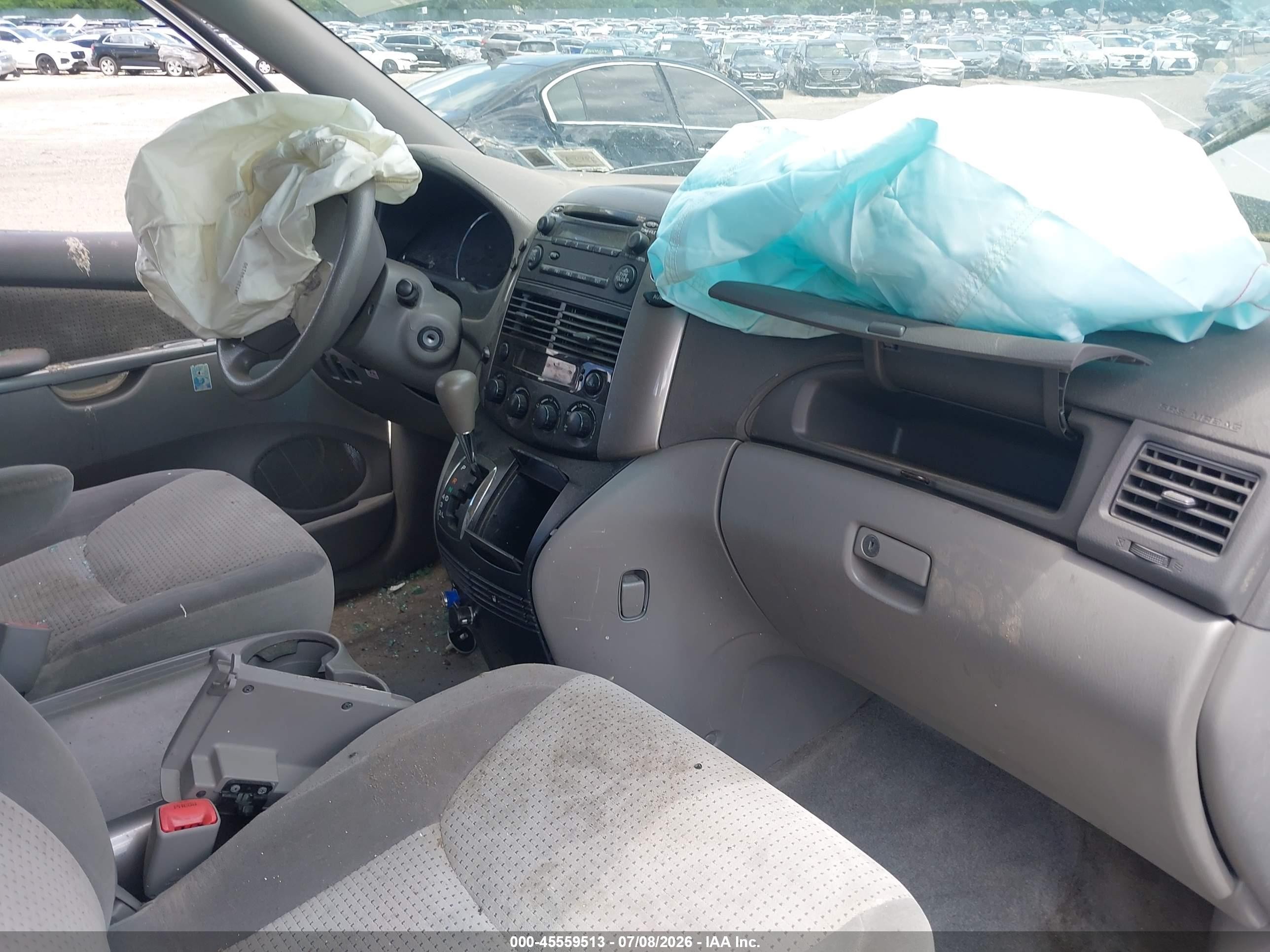 2007 Toyota Sienna Le Бежевый vin: 5TDZK23C37S055911