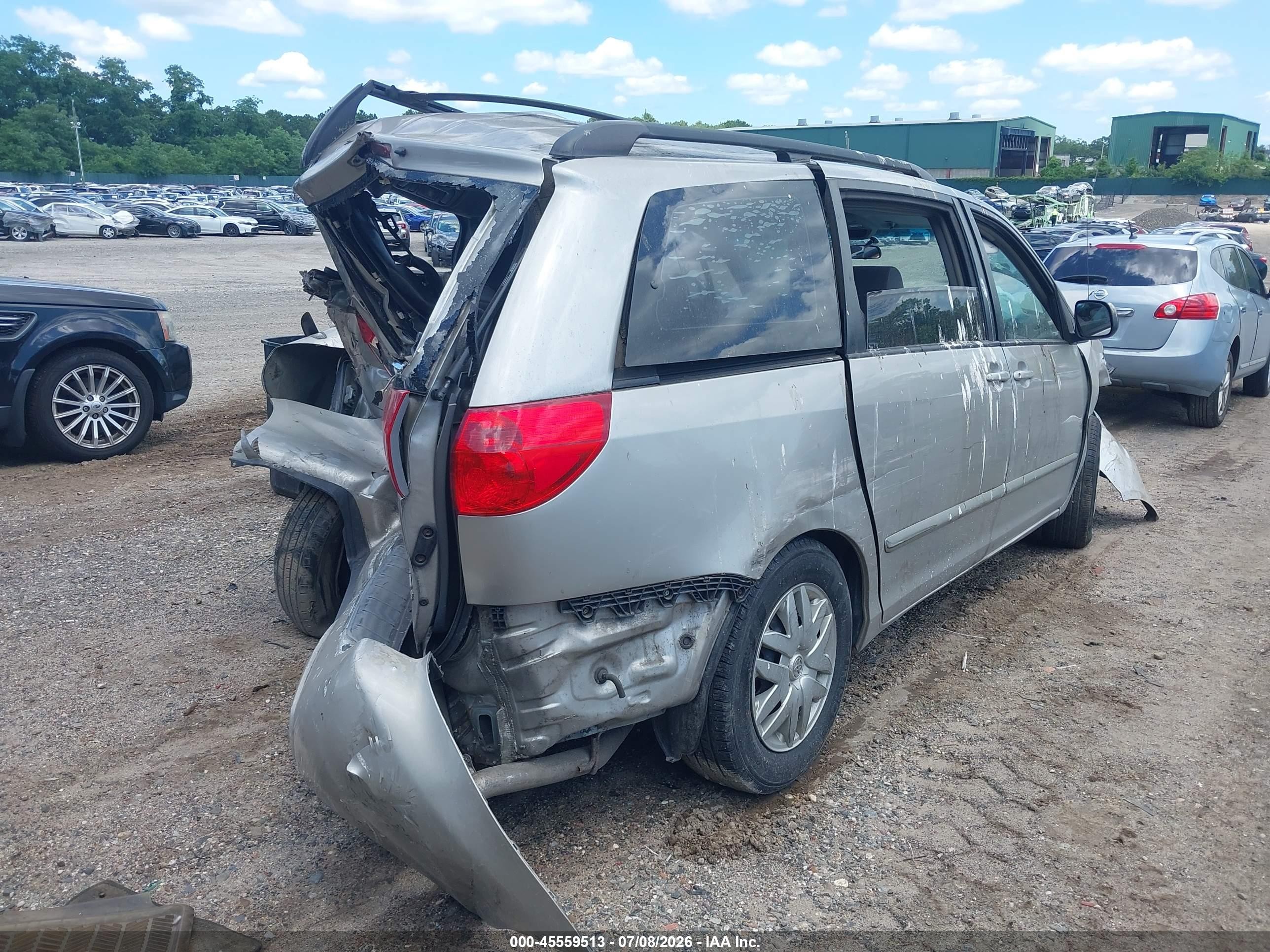 2007 Toyota Sienna Le Бежевый vin: 5TDZK23C37S055911