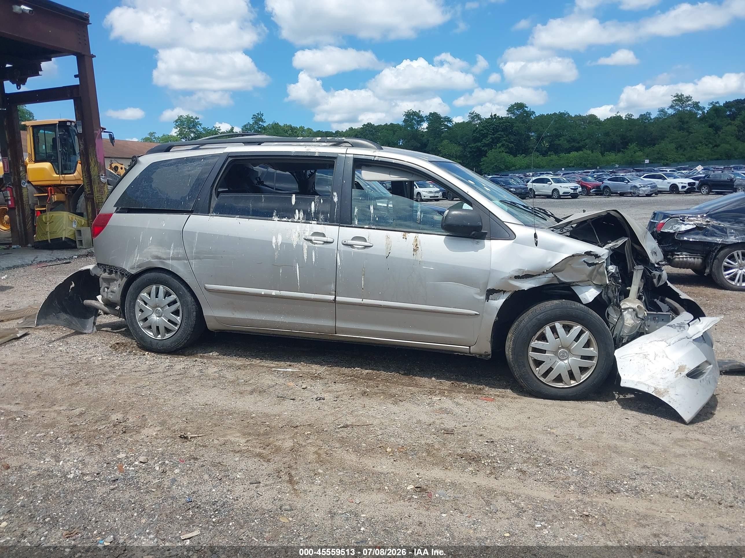 2007 Toyota Sienna Le Бежевый vin: 5TDZK23C37S055911