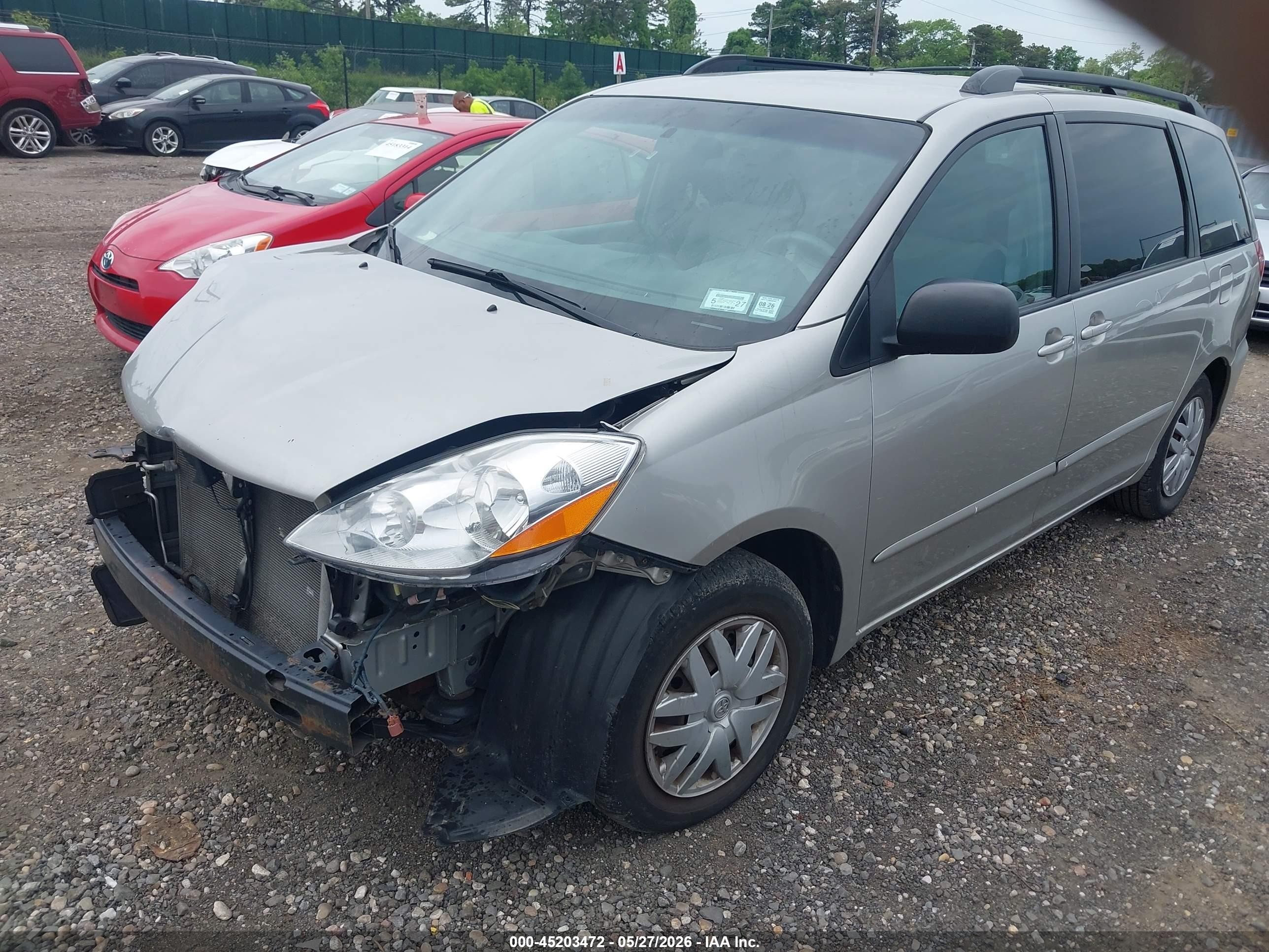 2007 Toyota Sienna Le Silver vin: 5TDZK23C37S061563