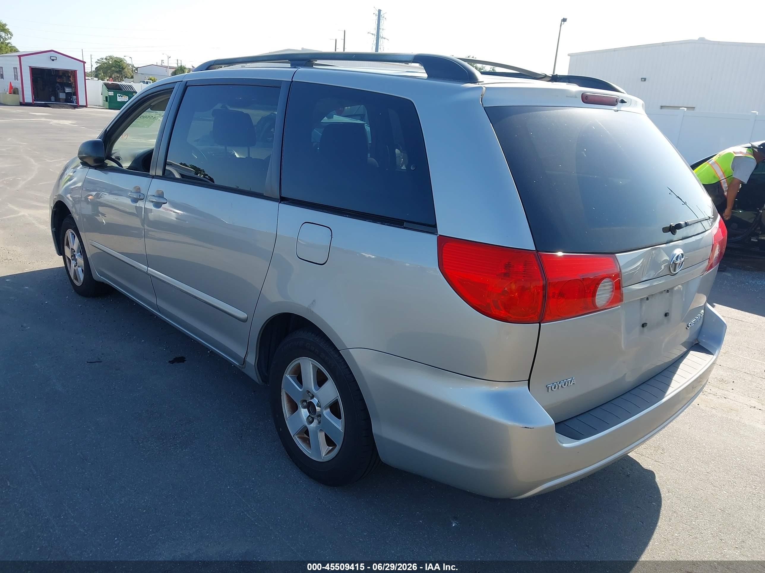 2007 Toyota Sienna Le Серый vin: 5TDZK23C37S062518