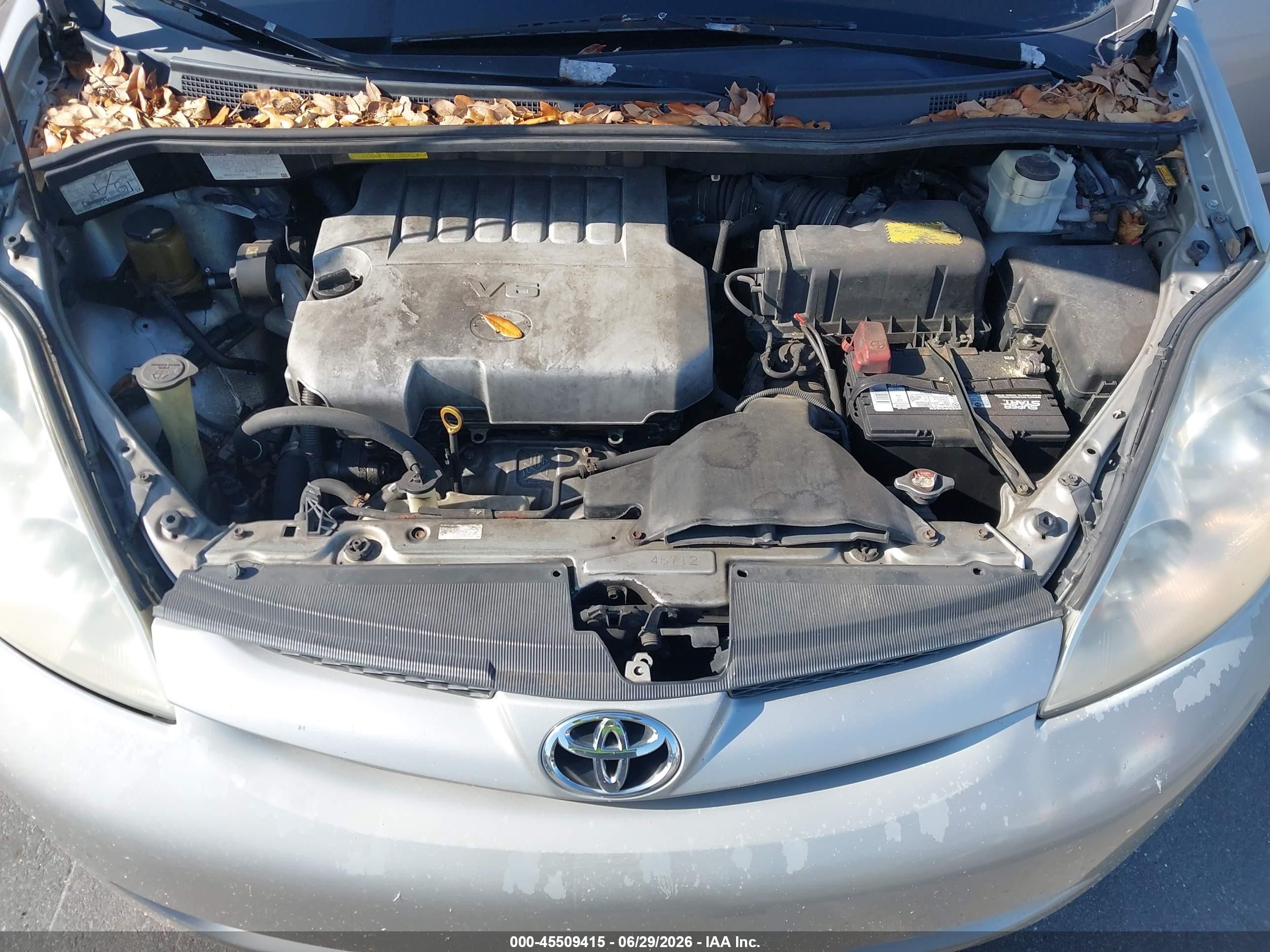 2007 Toyota Sienna Le Серый vin: 5TDZK23C37S062518
