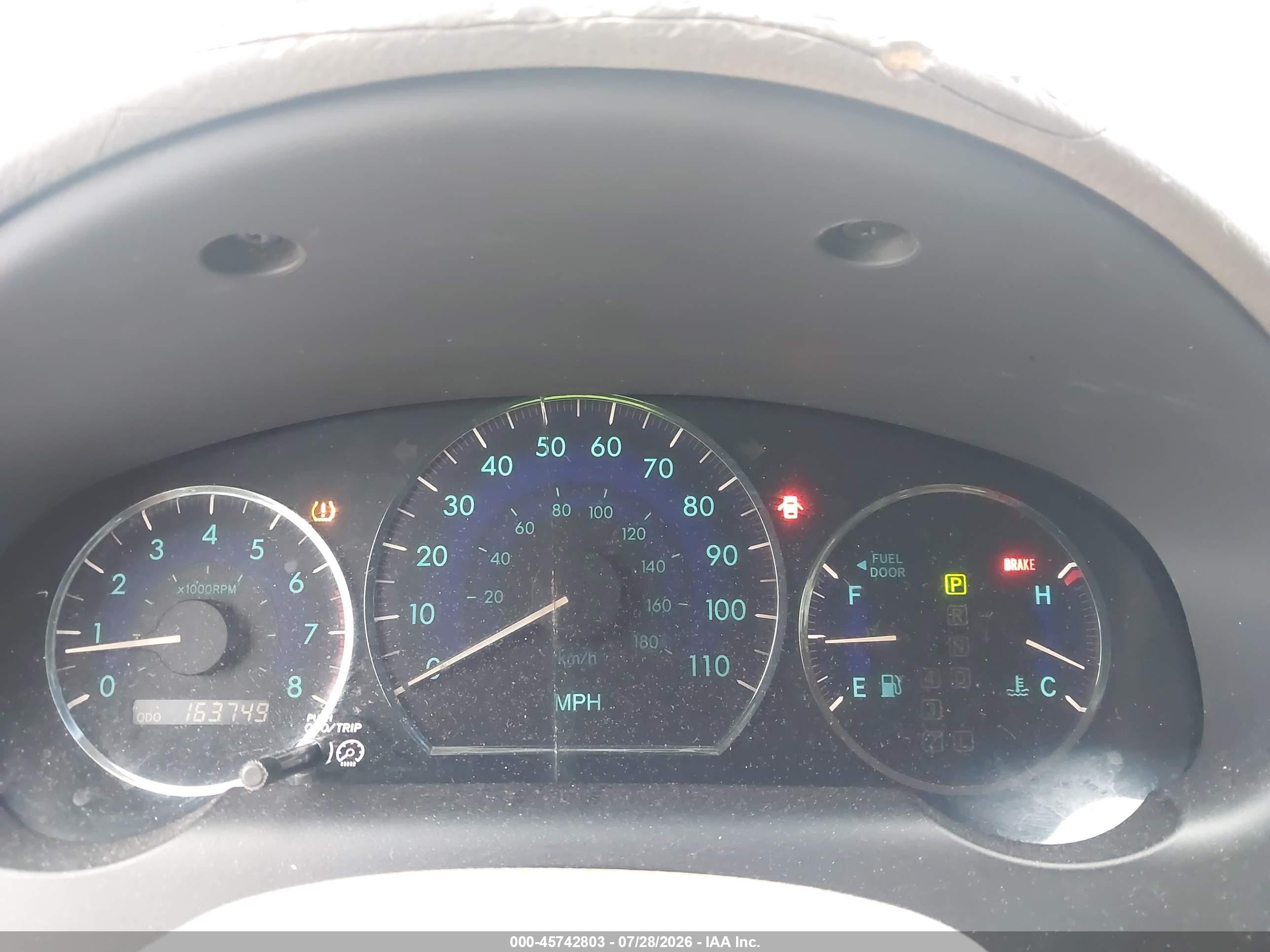 2007 Toyota Sienna Le Gold vin: 5TDZK23C37S083997