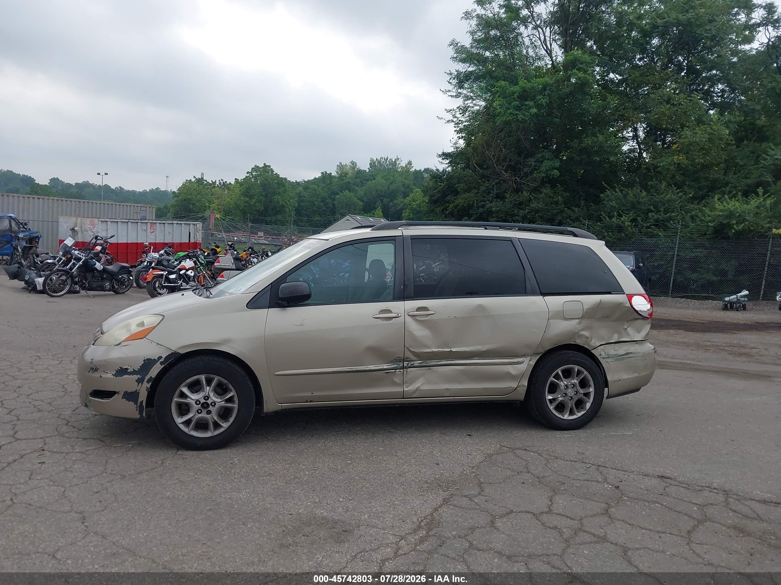 2007 Toyota Sienna Le Gold vin: 5TDZK23C37S083997