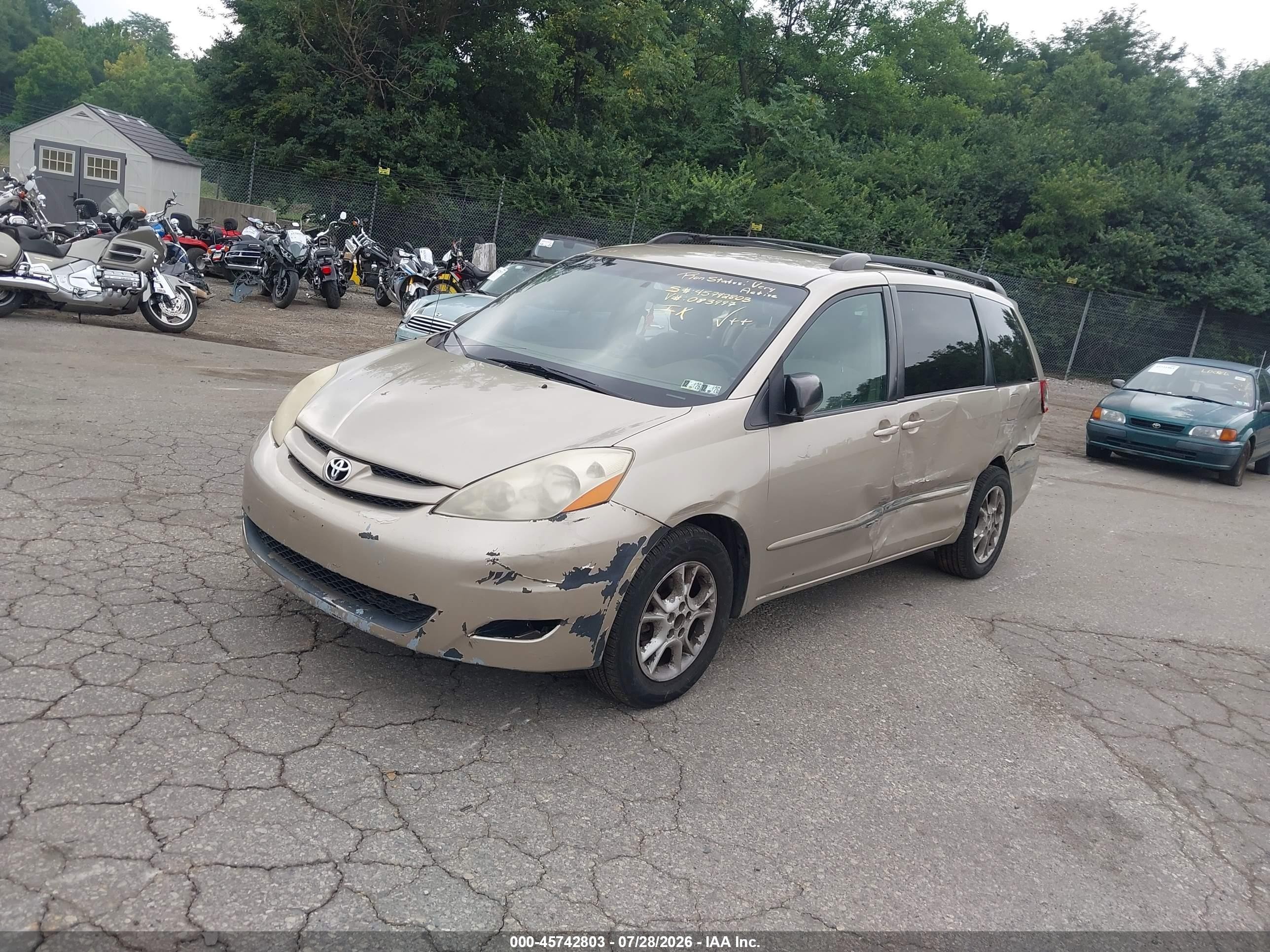 2007 Toyota Sienna Le Gold vin: 5TDZK23C37S083997