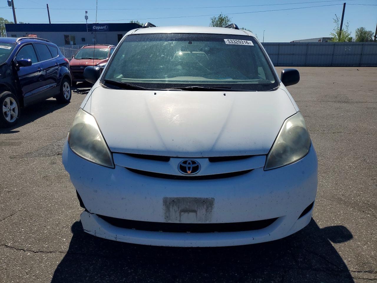 2007 Toyota Sienna Le 7-passenger Белый vin: 5TDZK23C37S085698