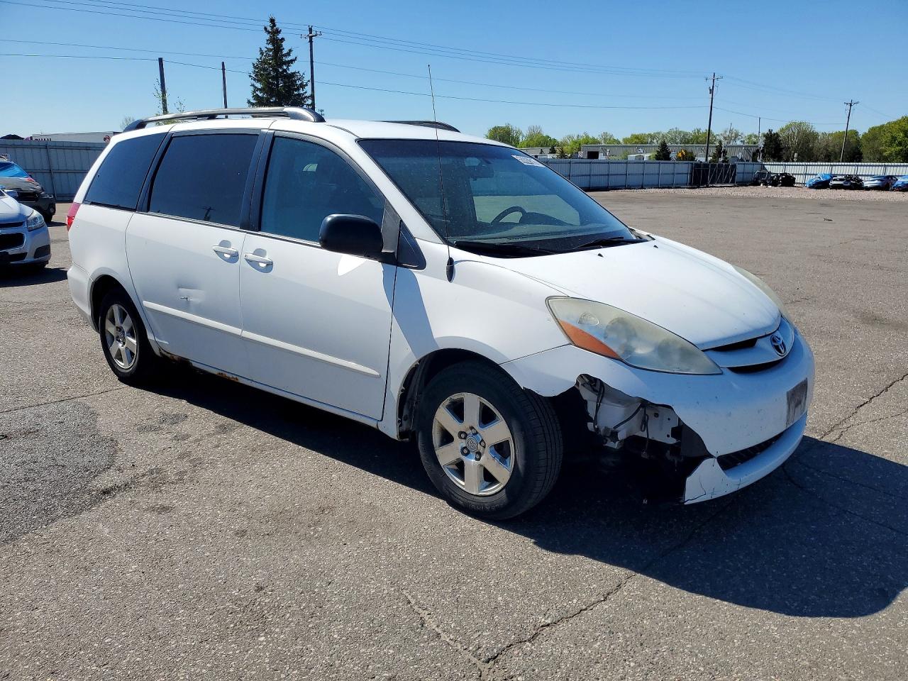 2007 Toyota Sienna Le 7-passenger Белый vin: 5TDZK23C37S085698