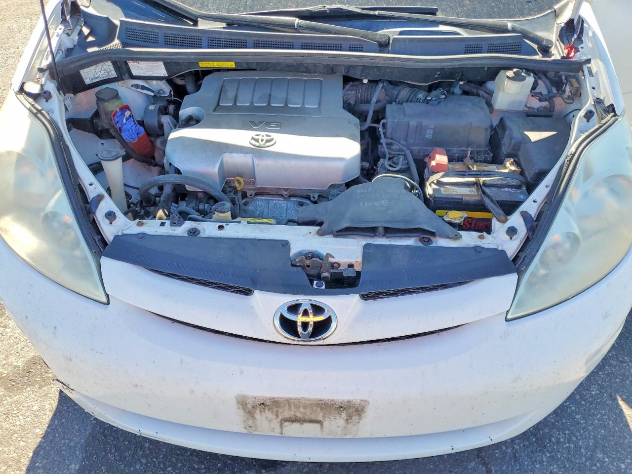 2007 Toyota Sienna Le 7-passenger Белый vin: 5TDZK23C37S085698