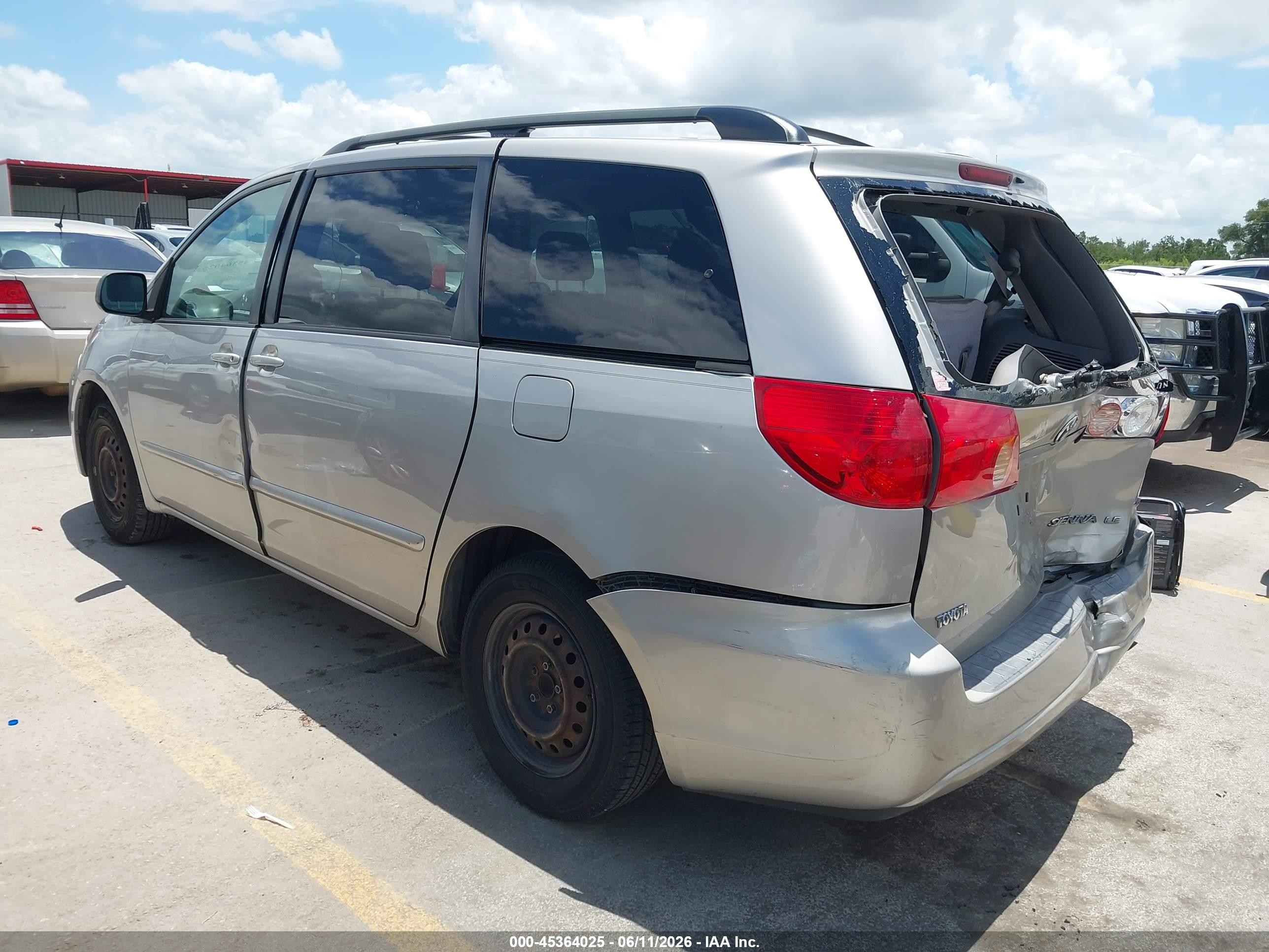 2008 Toyota Sienna Le Gold vin: 5TDZK23C38S103814