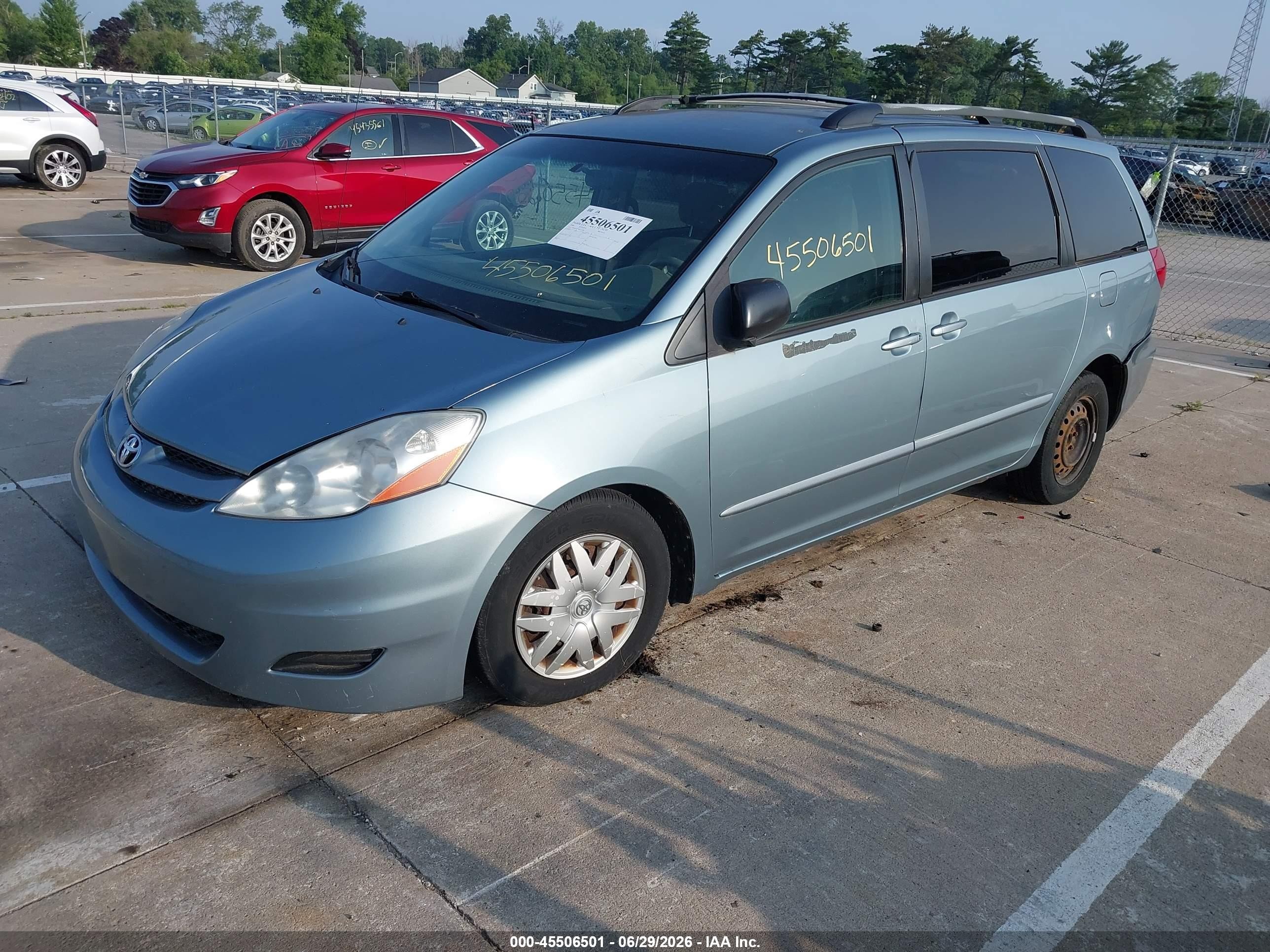 2008 Toyota Sienna Le Teal vin: 5TDZK23C38S113288