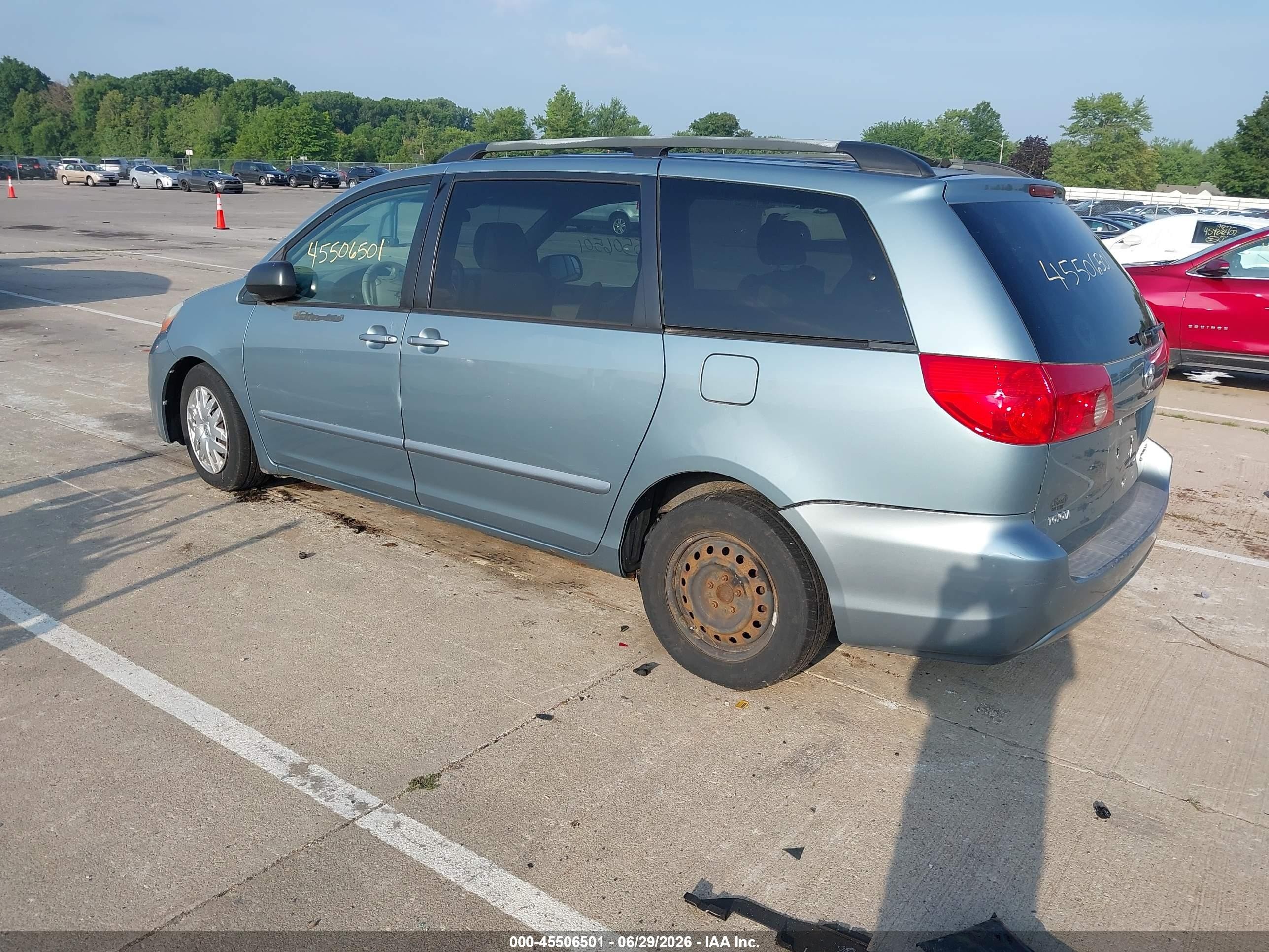 2008 Toyota Sienna Le Teal vin: 5TDZK23C38S113288