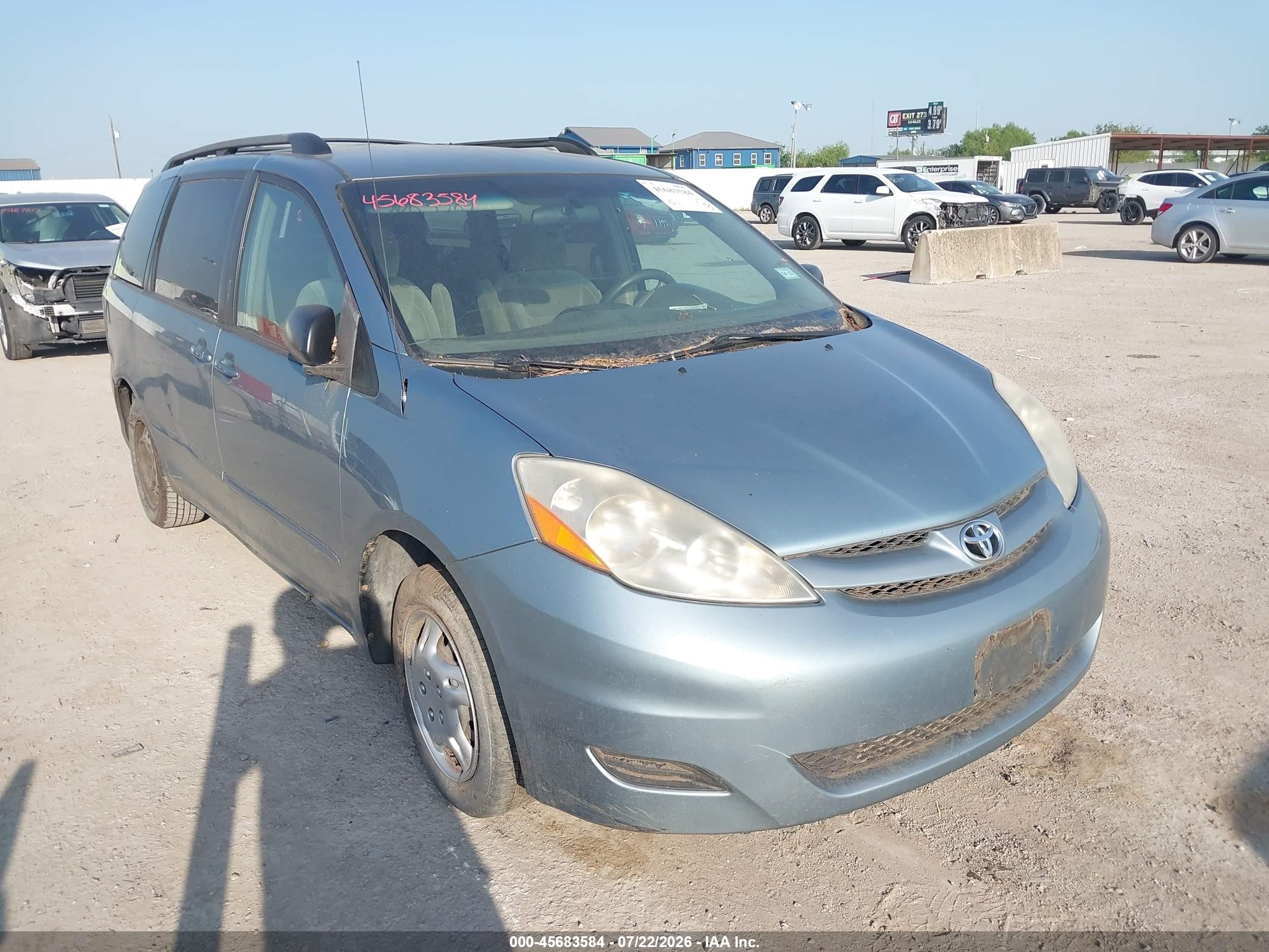 2008 Toyota Sienna Le Blue vin: 5TDZK23C38S123397