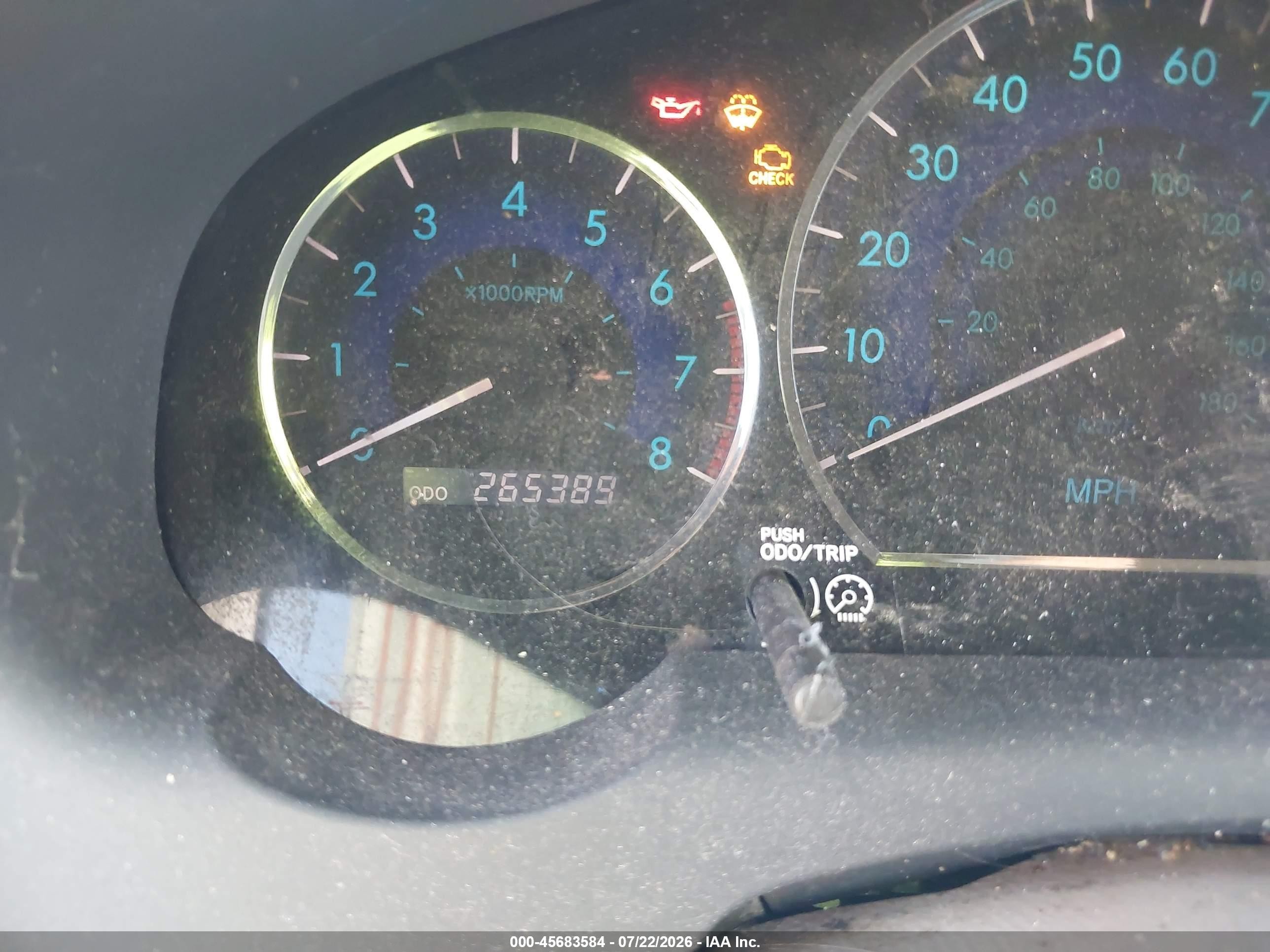 2008 Toyota Sienna Le Blue vin: 5TDZK23C38S123397