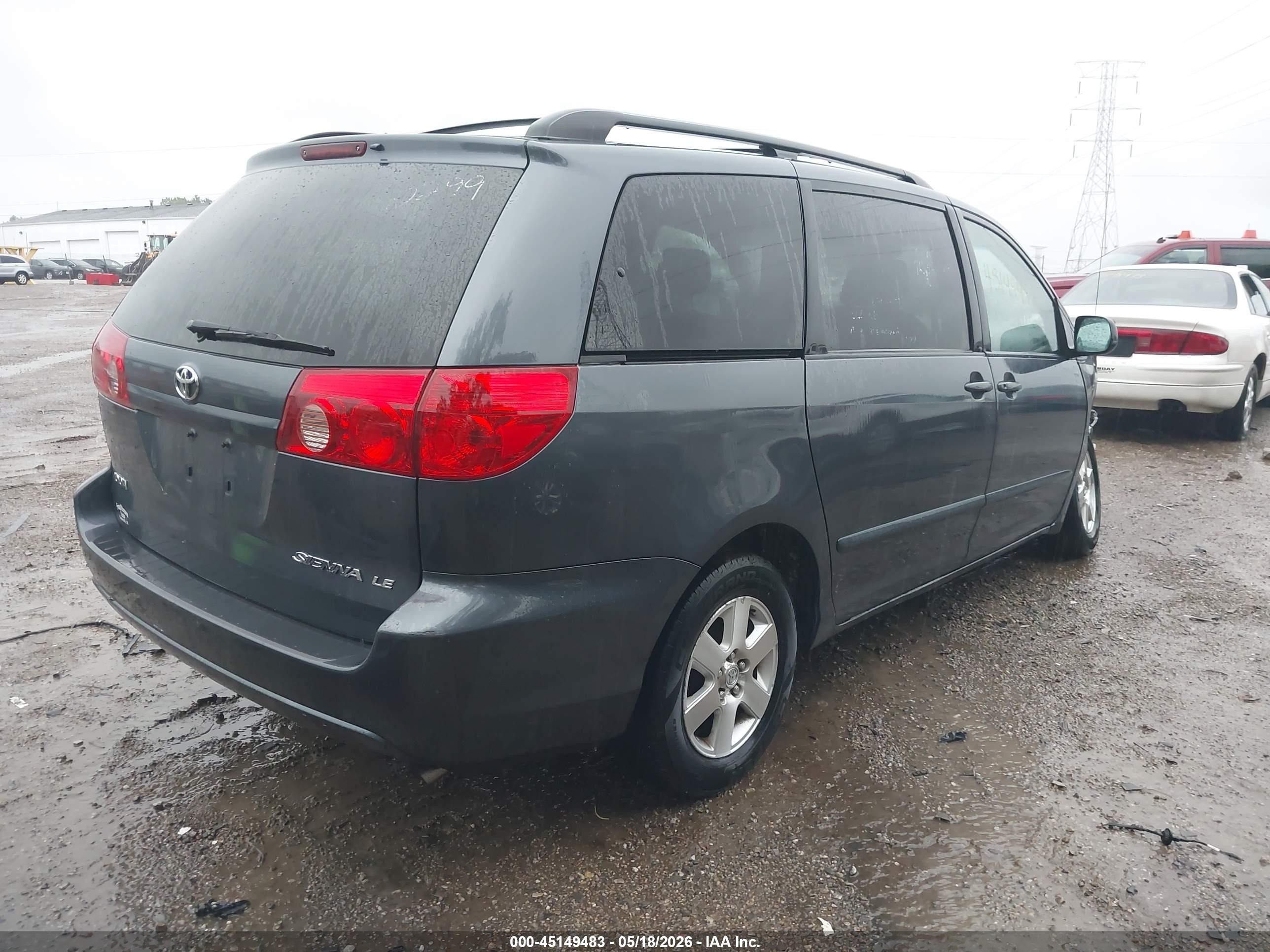 2008 Toyota Sienna Le Blue vin: 5TDZK23C38S135355