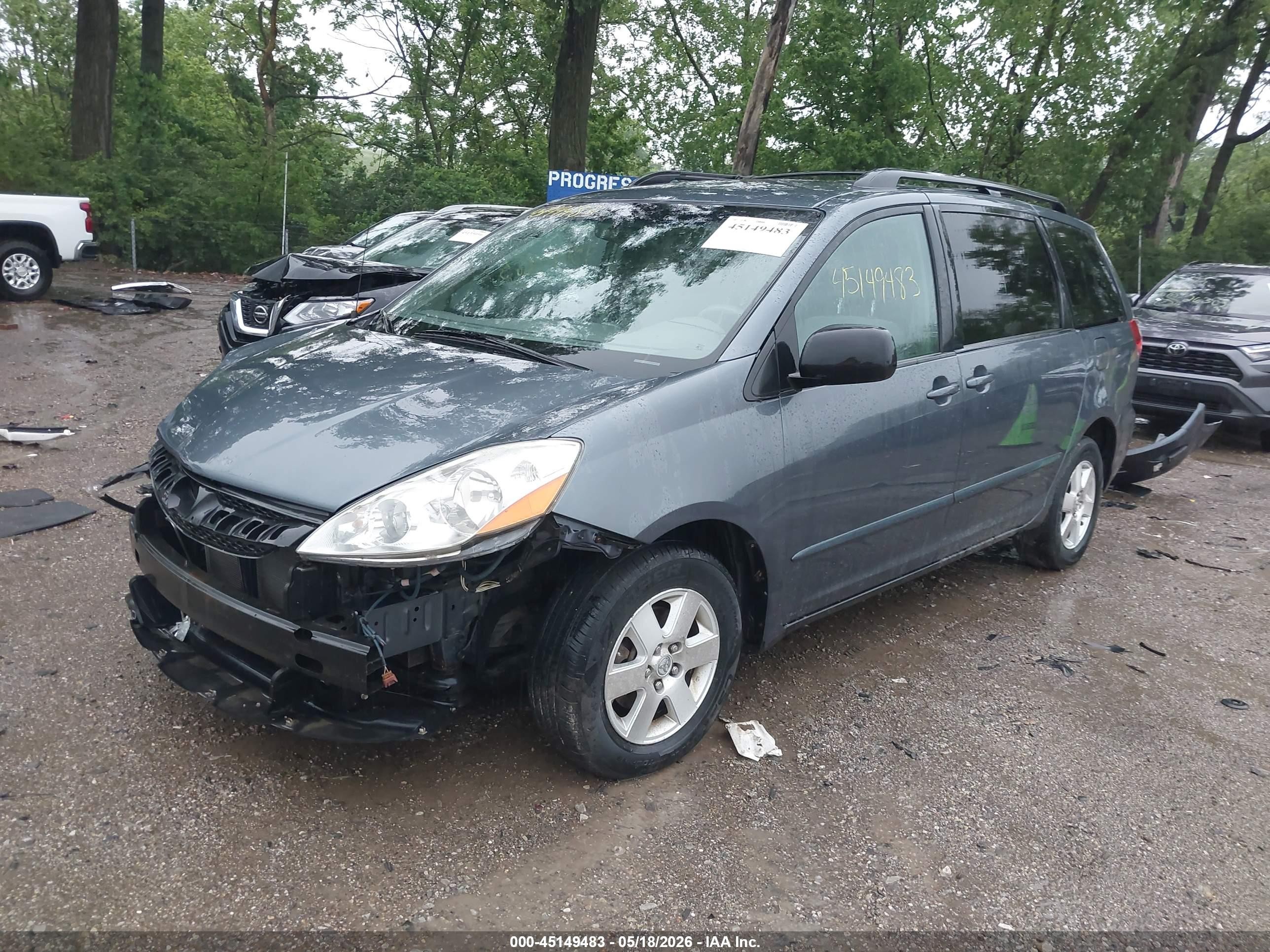 2008 Toyota Sienna Le Blue vin: 5TDZK23C38S135355